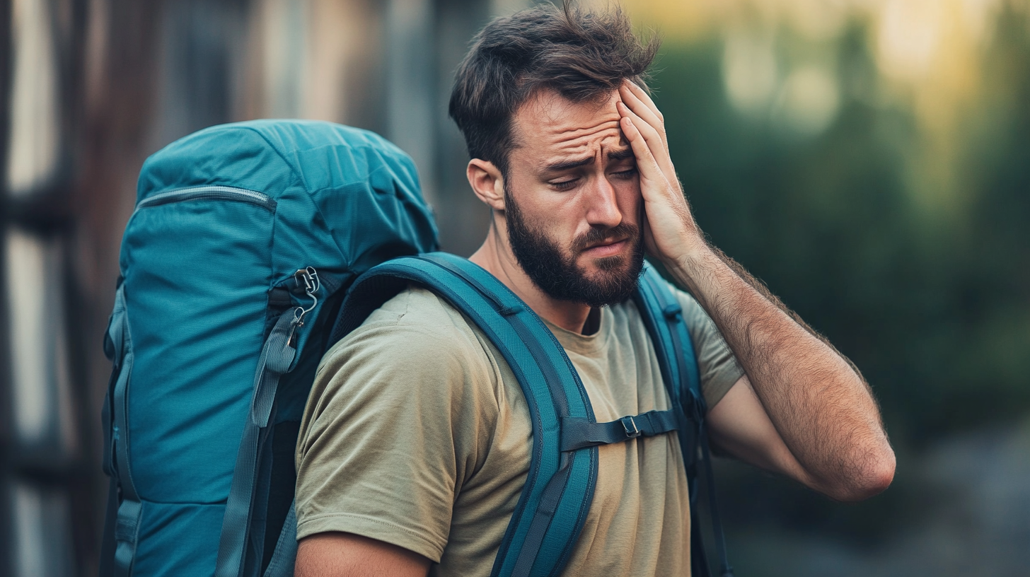 Un homme avec un sac à dos | Source : Midjourney