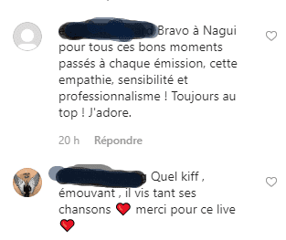 Commentaires positifs des fans sur la publication de Nagui0 | Photo : Instagram / naguiiii