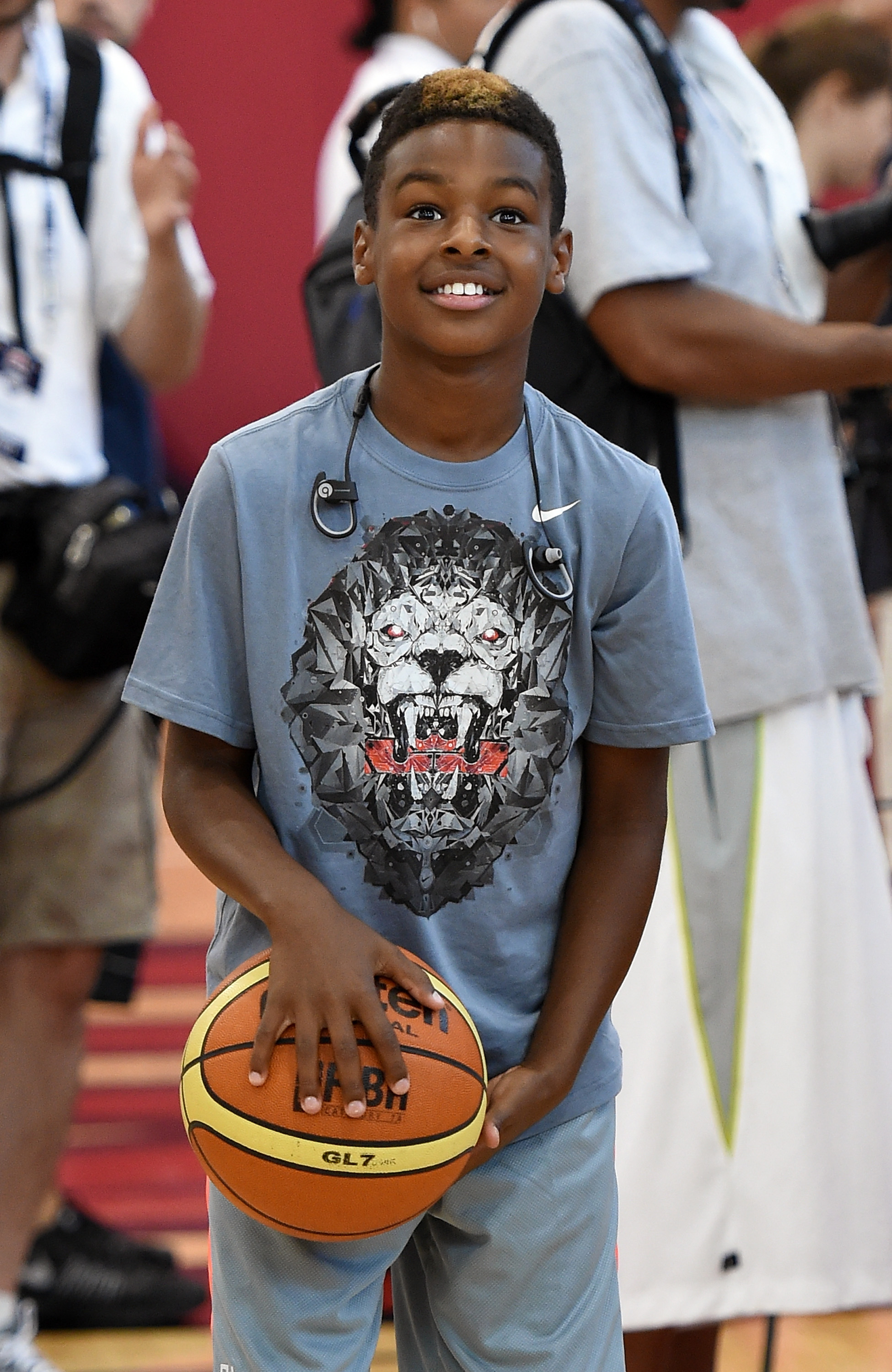 Bronny James au camp d'entraînement de l'équipe nationale masculine de basket-ball des États-Unis à Las Vegas, 2015 | Source : Getty Images