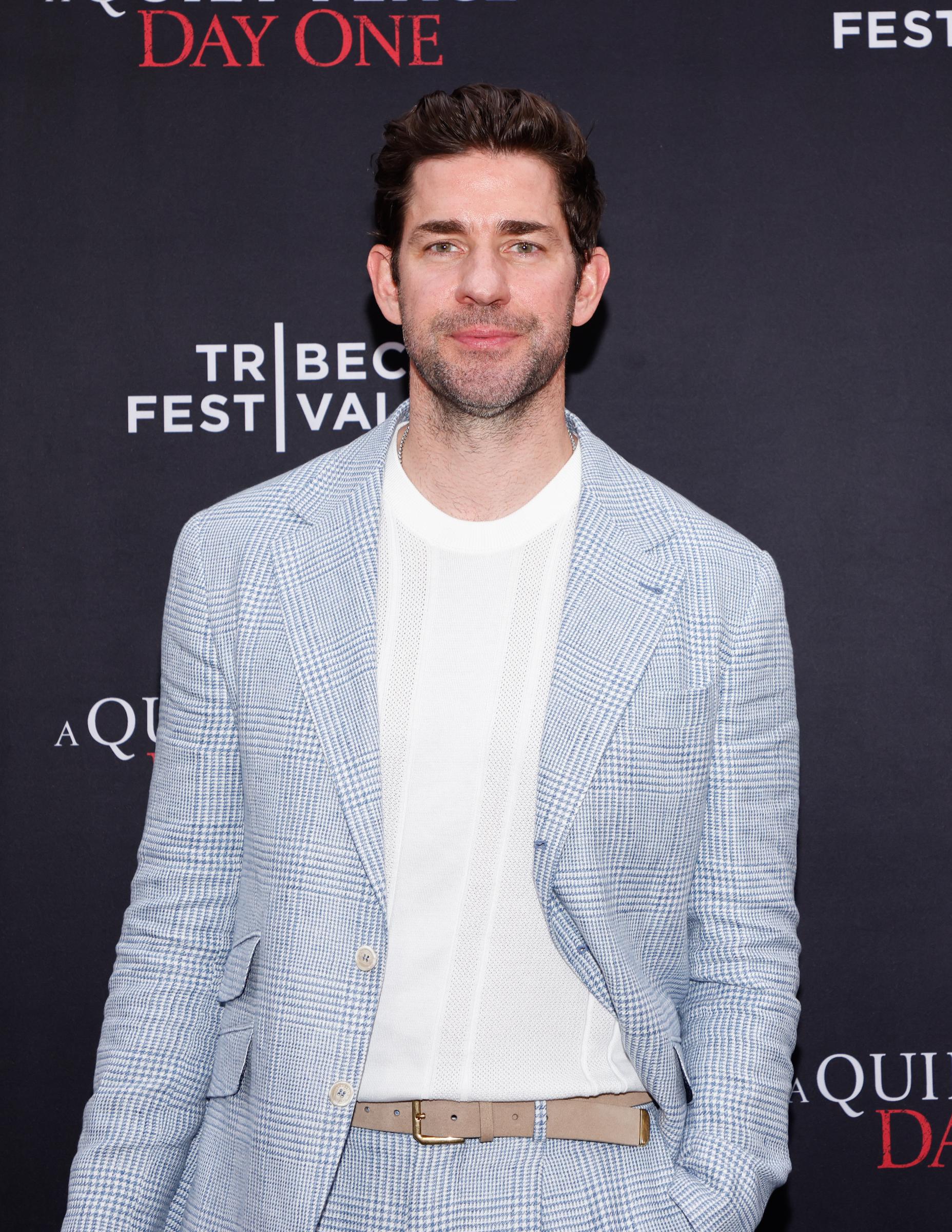 John Krasinski lors de la première de "Sans un bruit : jour 1" à New York le 26 juin 2024 | Source : Getty Images