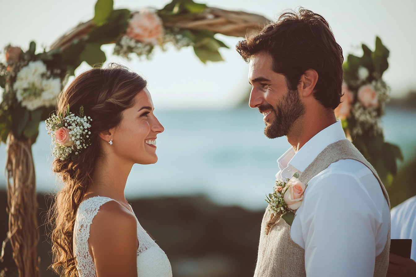 Un couple le jour de son mariage | Source : Midjourney