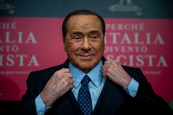 Silvio Berlusconi, lors de la conférence de presse de No Tasse e Manette à Montecitorio. Rome (Italie), le 13 novembre 2019. | Photo : Getty Images
