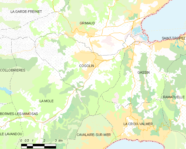 Carte des communes françaises Cogolin. | Wikimedia Commons