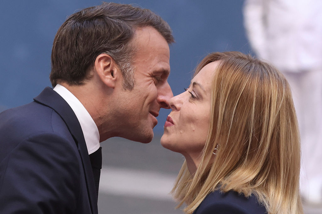 La Première ministre italienne Giorgia Meloni rencontre le président français Emmanuel Macron au palais Chigi, le 3 juin 2025 à Rome. | Source : Getty Images