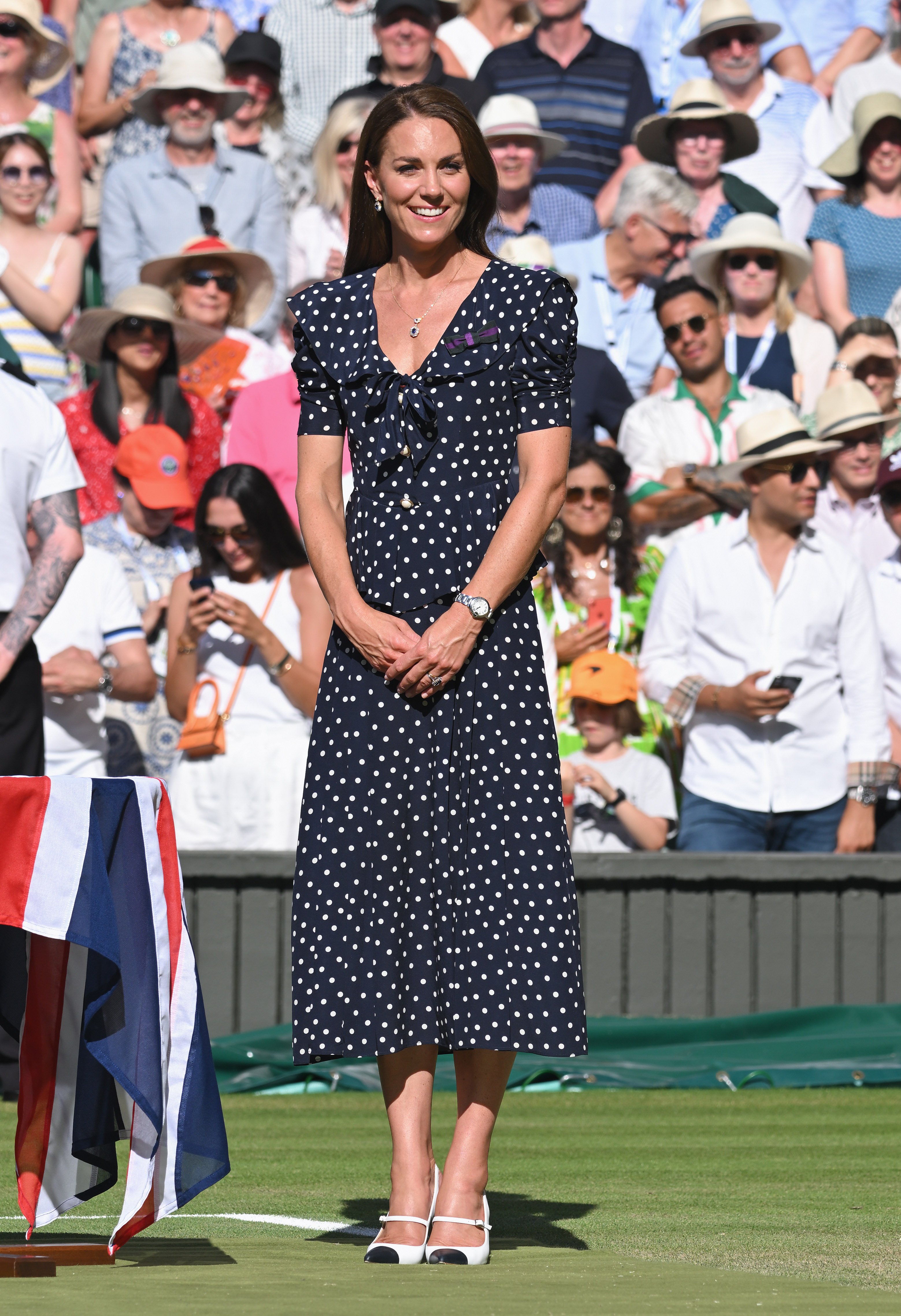 Kate Middleton à la finale masculine de Wimbledon à Londres, 2022 | Source : Getty Images