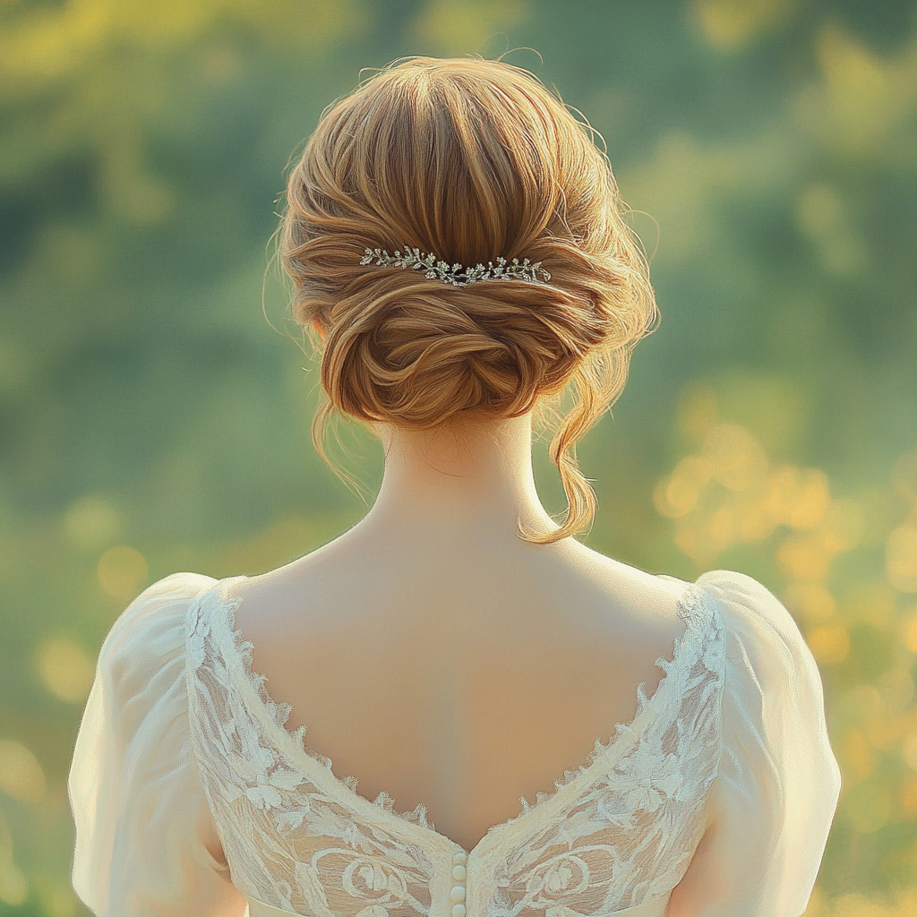 Une femme en robe blanche | Source : Midjourney