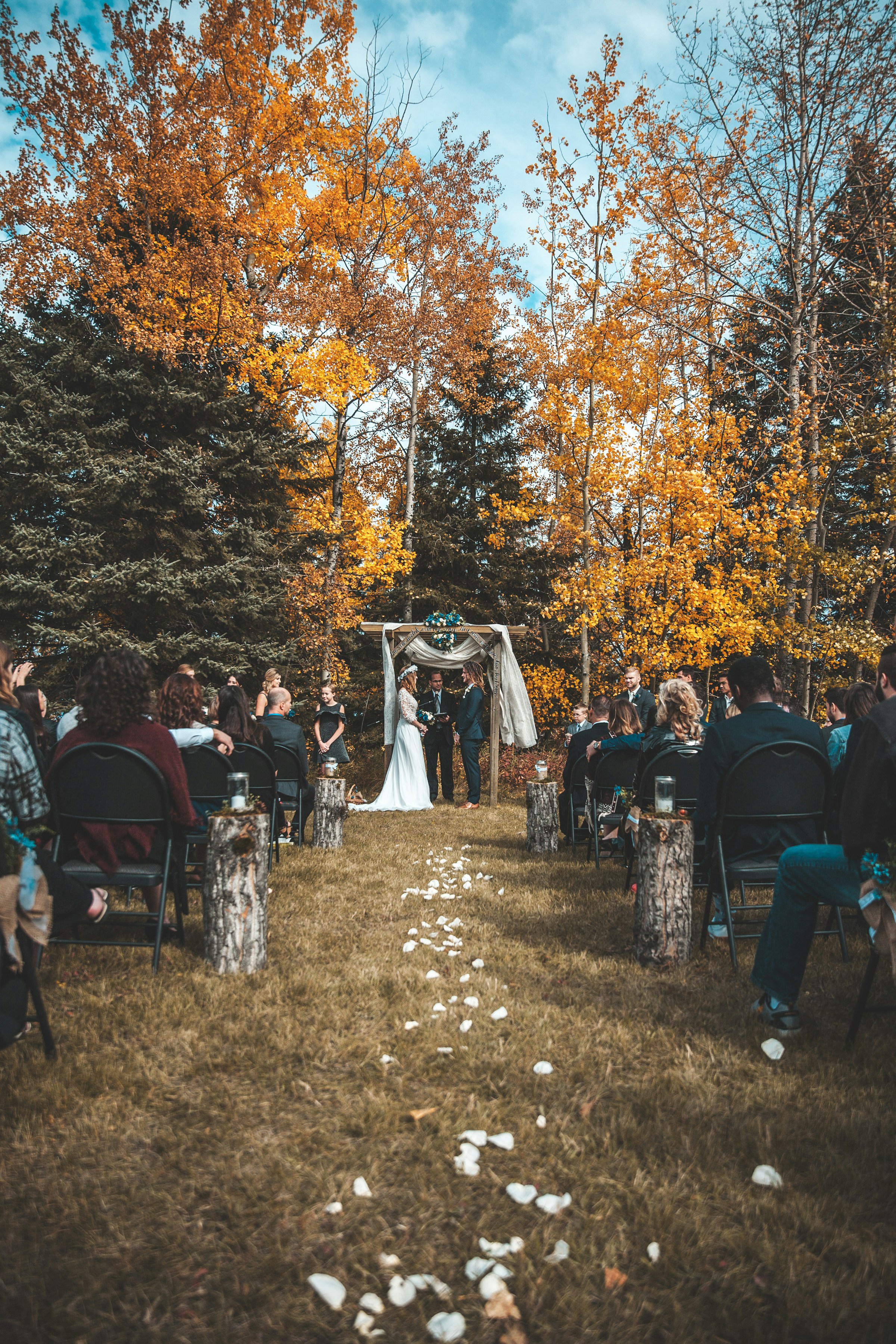 Un petit mariage près des bois | Source : Unsplash