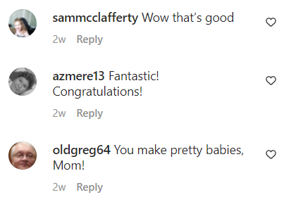 Commentaires des utilisateurs, 2023 | Source : instagram.com/reallyndacarter