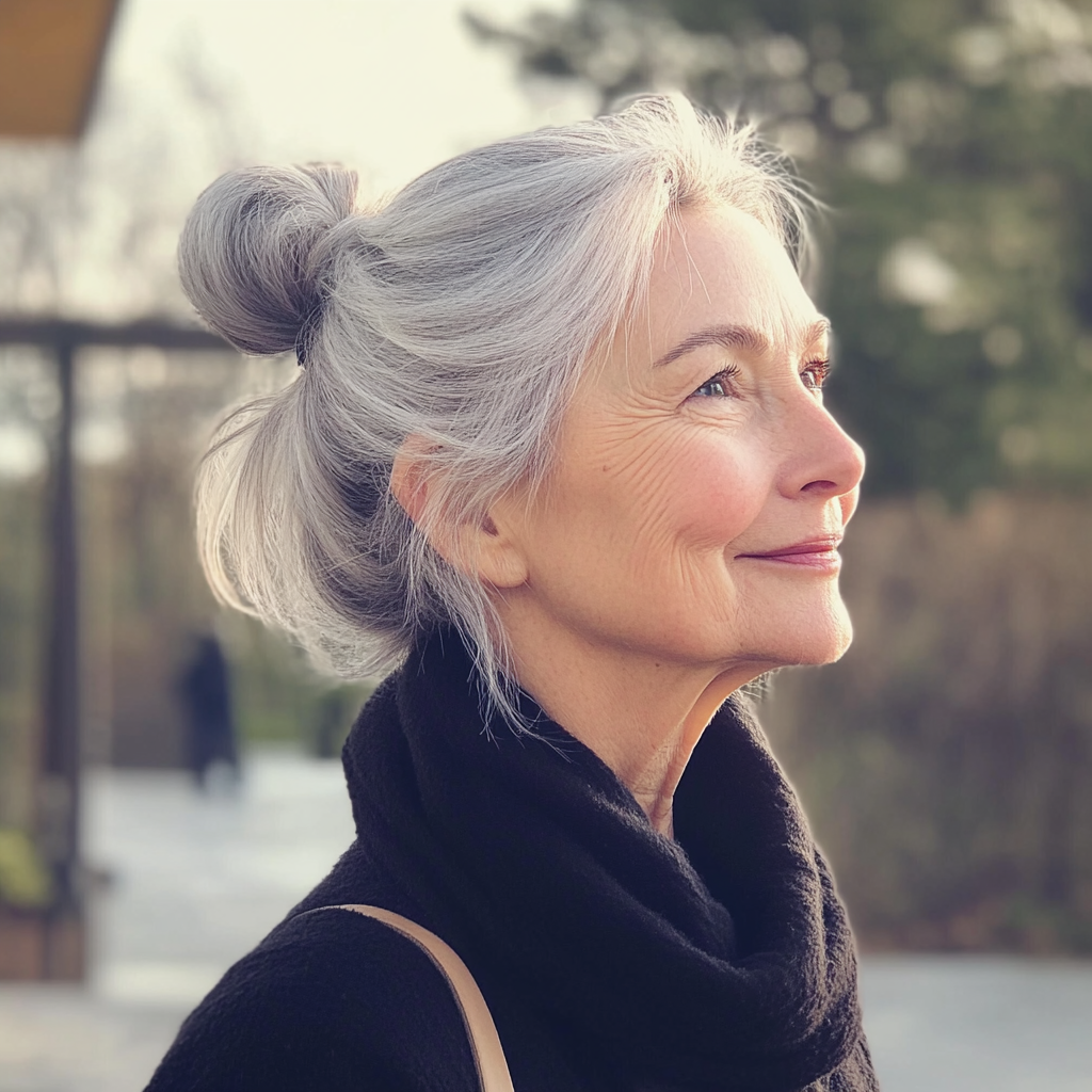 Une femme souriante | Source : Midjourney