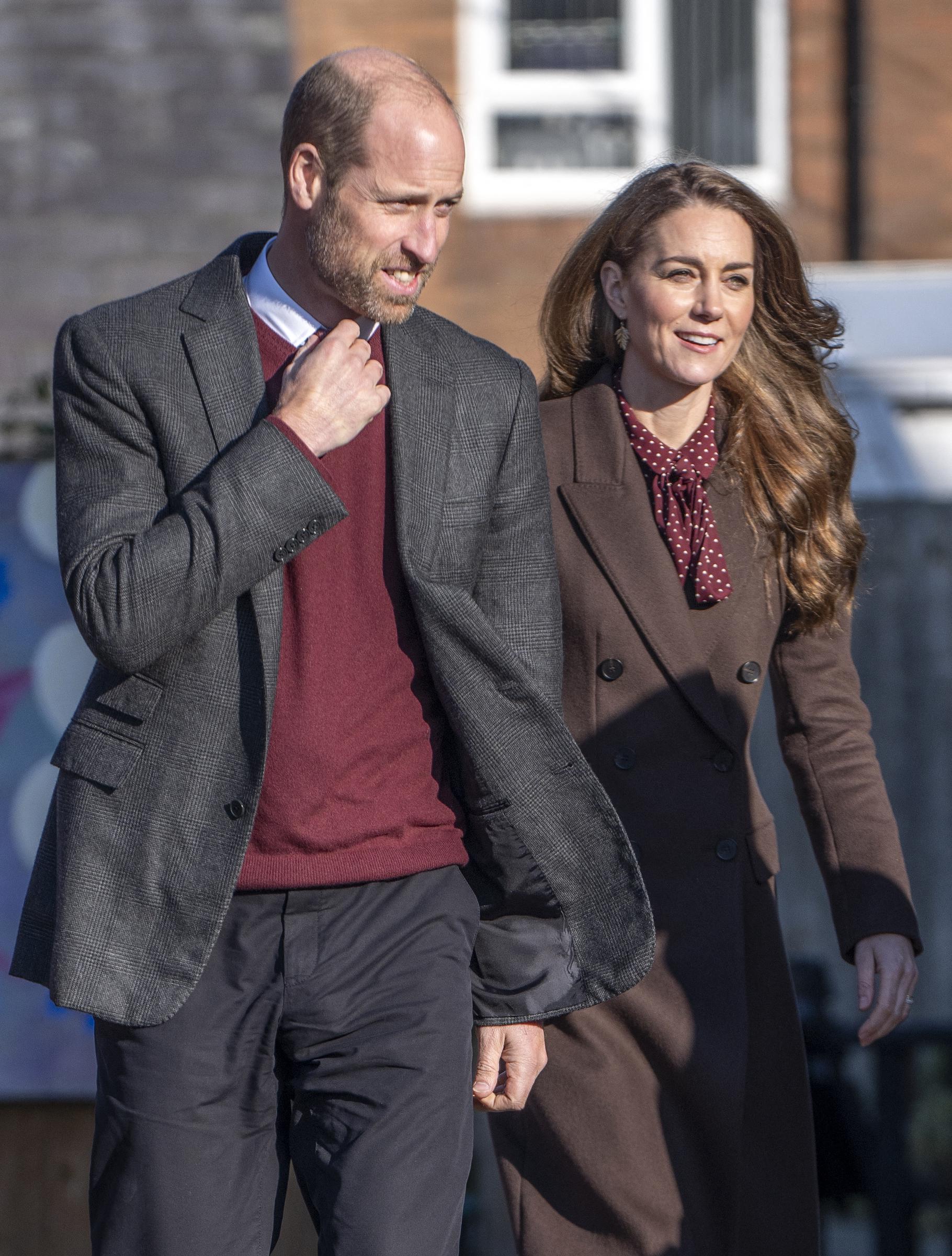 Le prince William et la princesse Catherine arrivent pour une visite au centre communautaire de Southport, dans le nord-ouest de l'Angleterre, le 10 octobre 2024 | Source : Getty Images