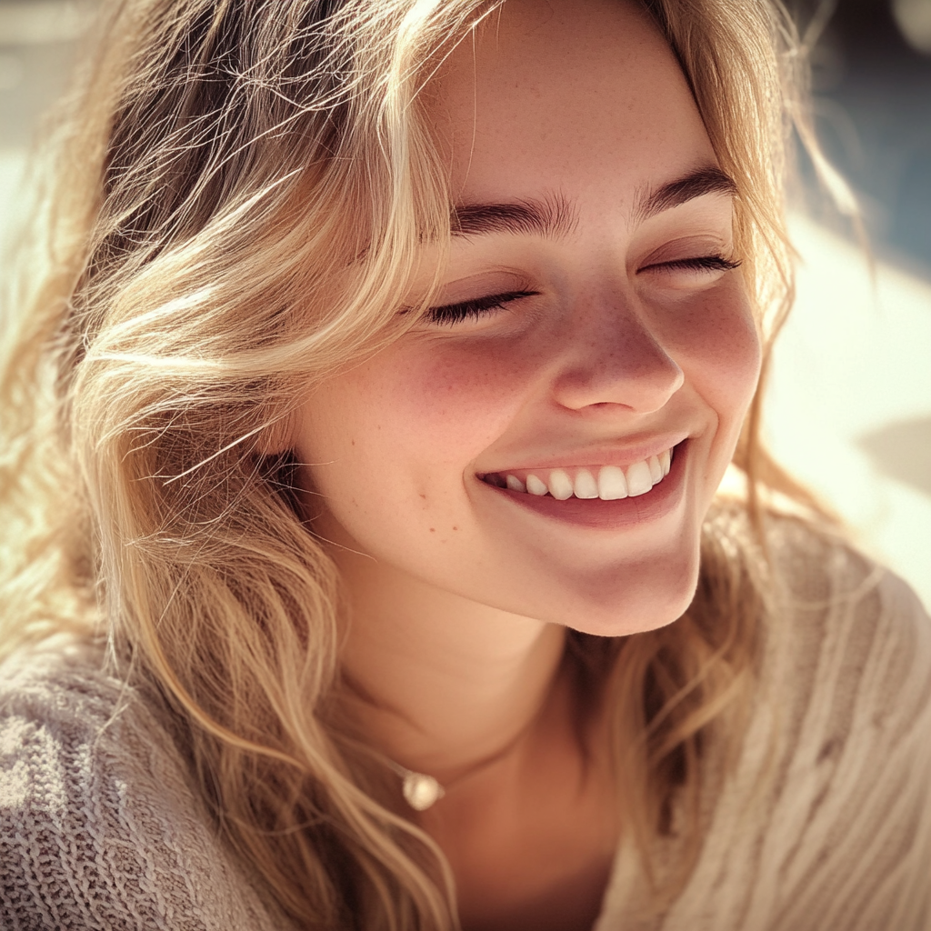 Une femme souriante | Source : Midjourney