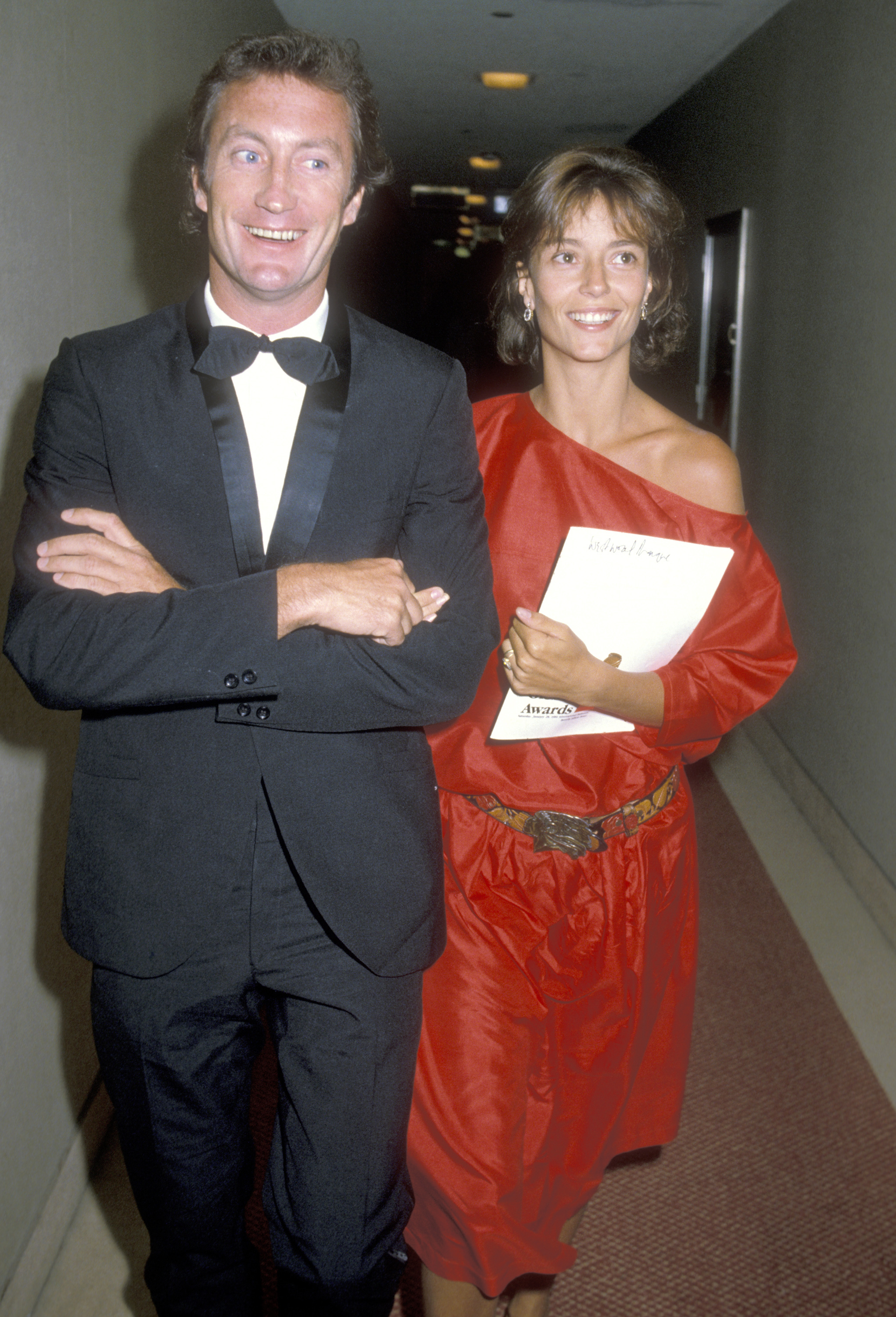 Bryan Brown et l'actrice lors des Golden Globe Awards 1984 | Source : Getty Images