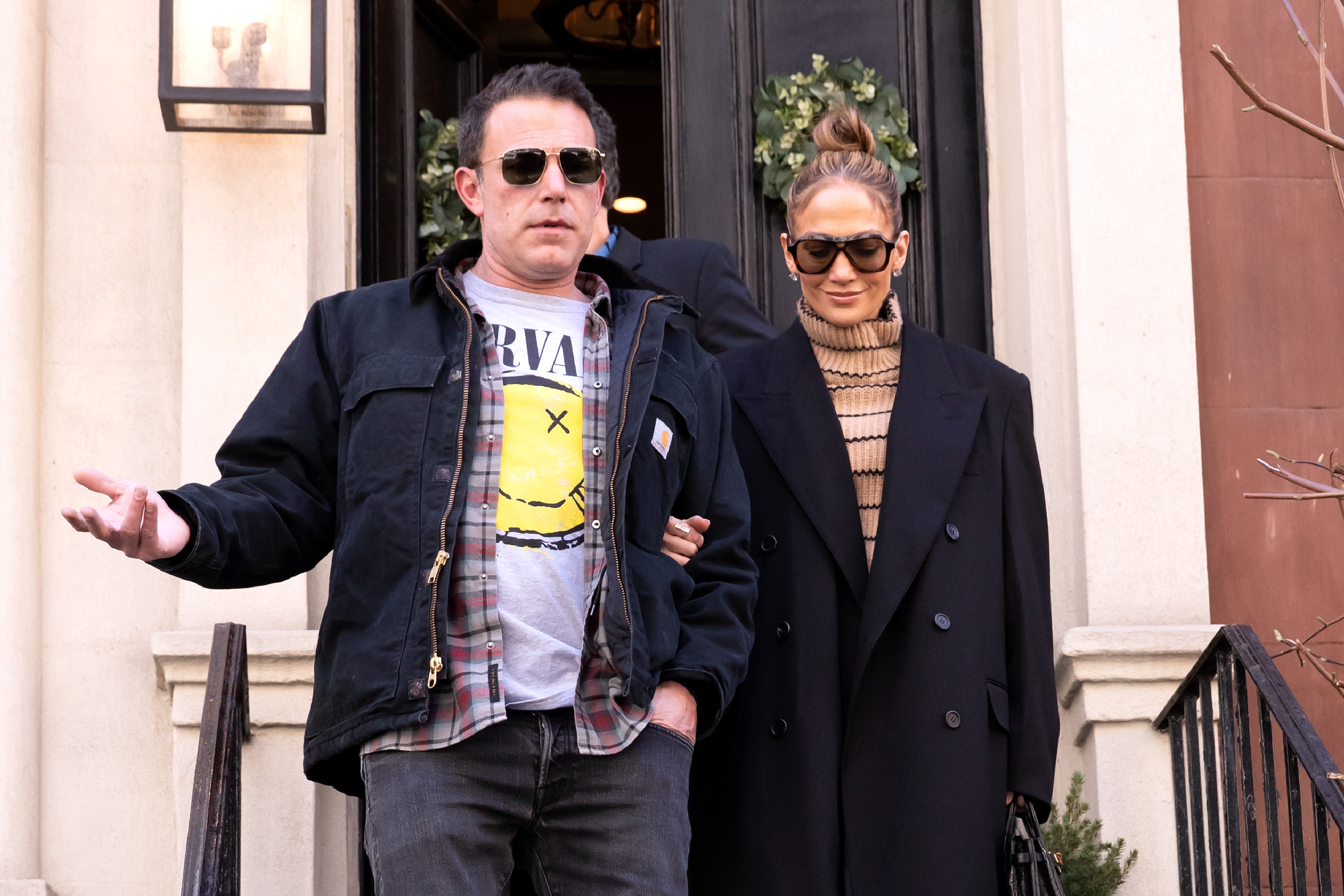 Ben Affleck et Jennifer Lopez photographiés le 30 mars 2024 à New York. | Source : Getty Images