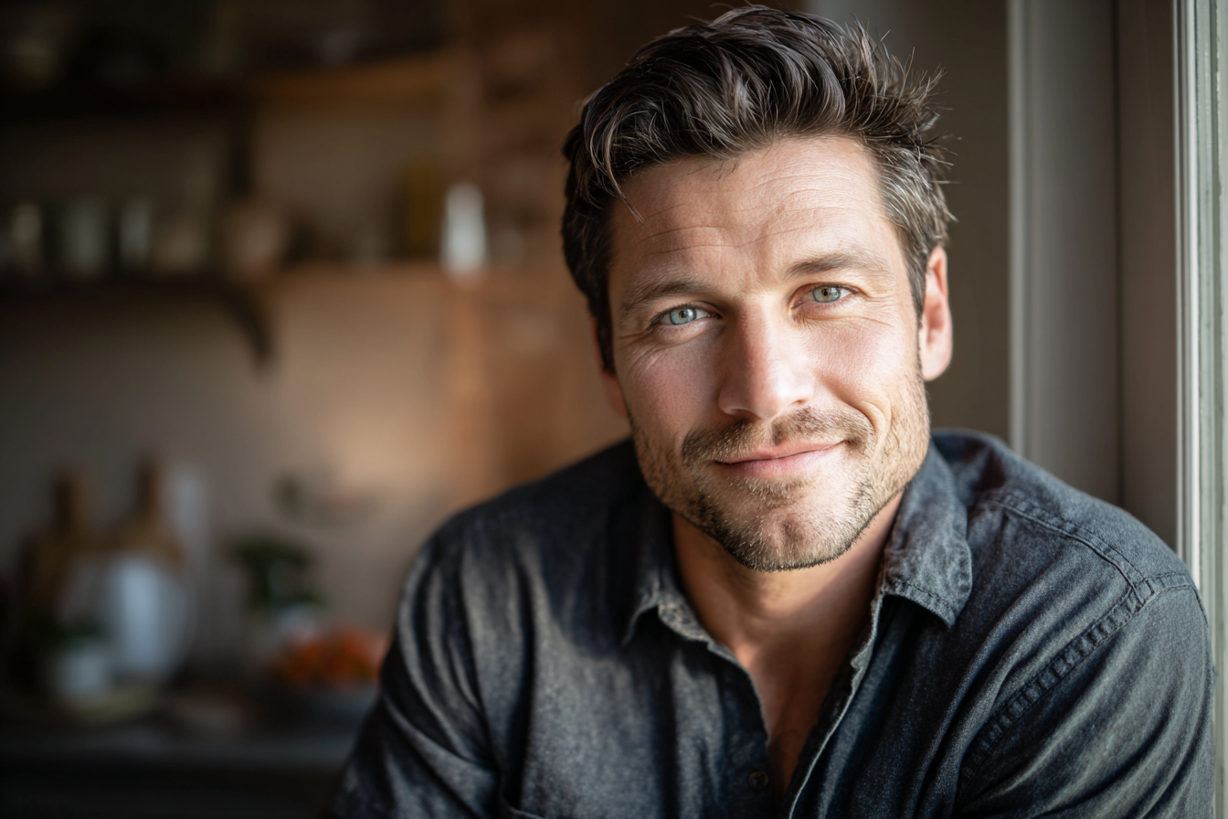 Un homme dans sa maison | Source : Midjourney
