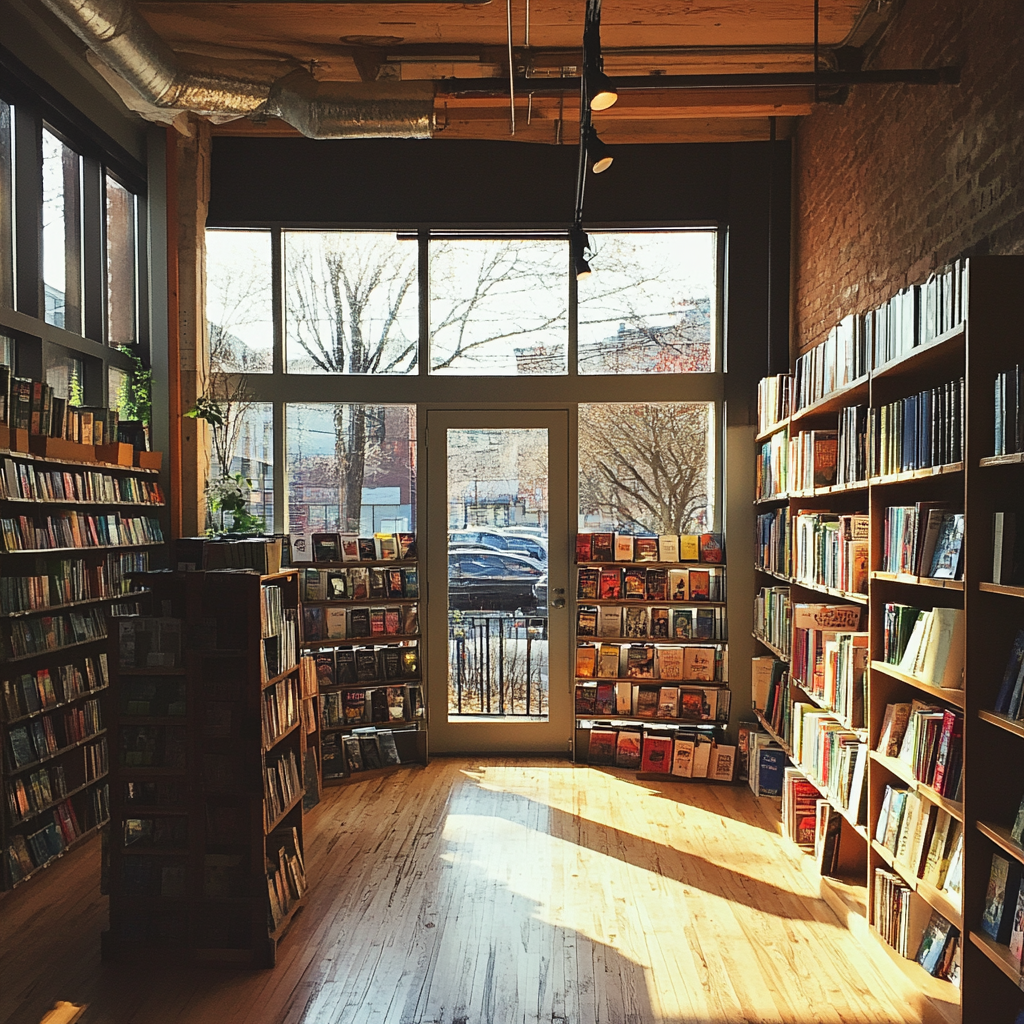 L'intérieur d'une librairie | Source : Midjourney