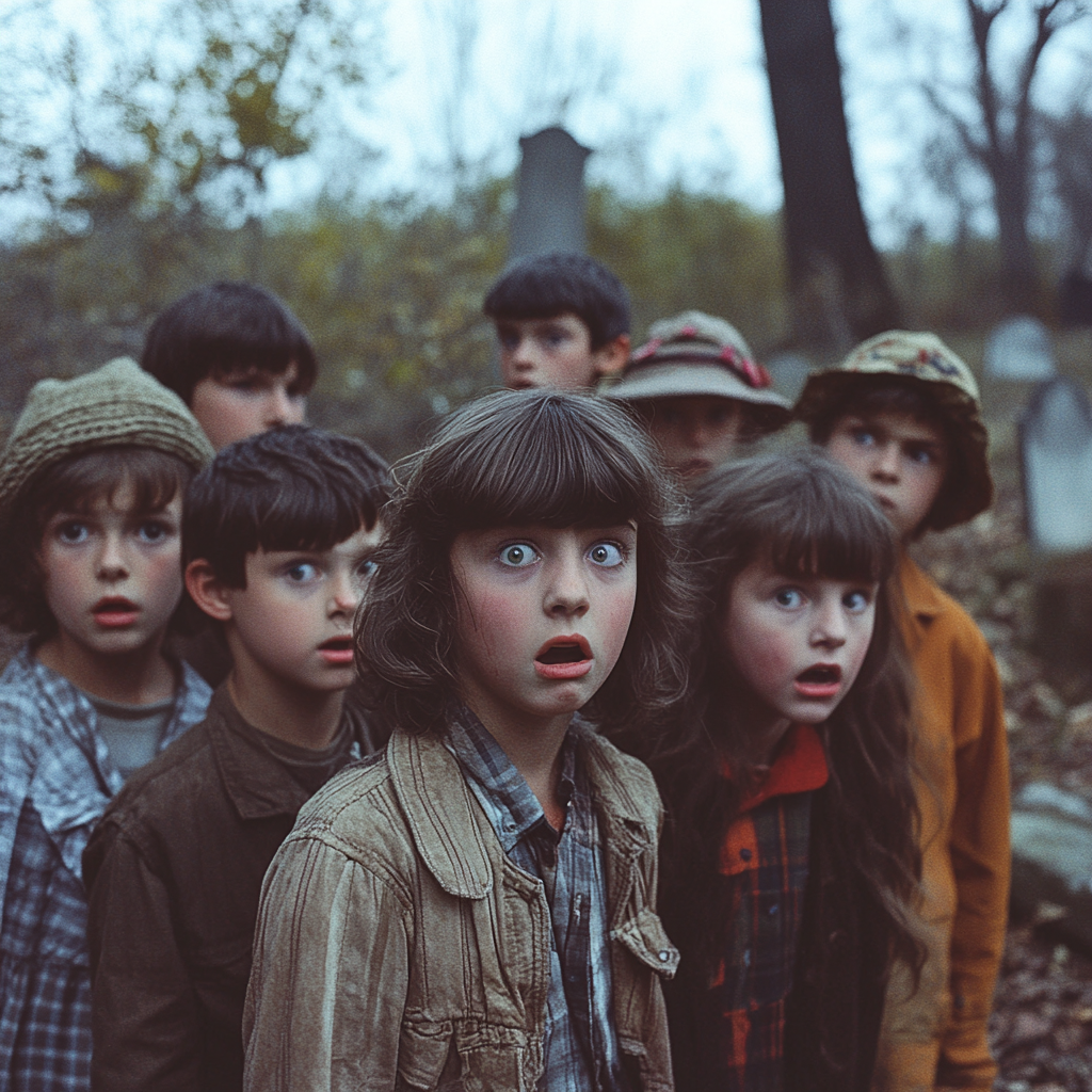 Les enfants du quartier ont l'air choqués | Source : Midjourney