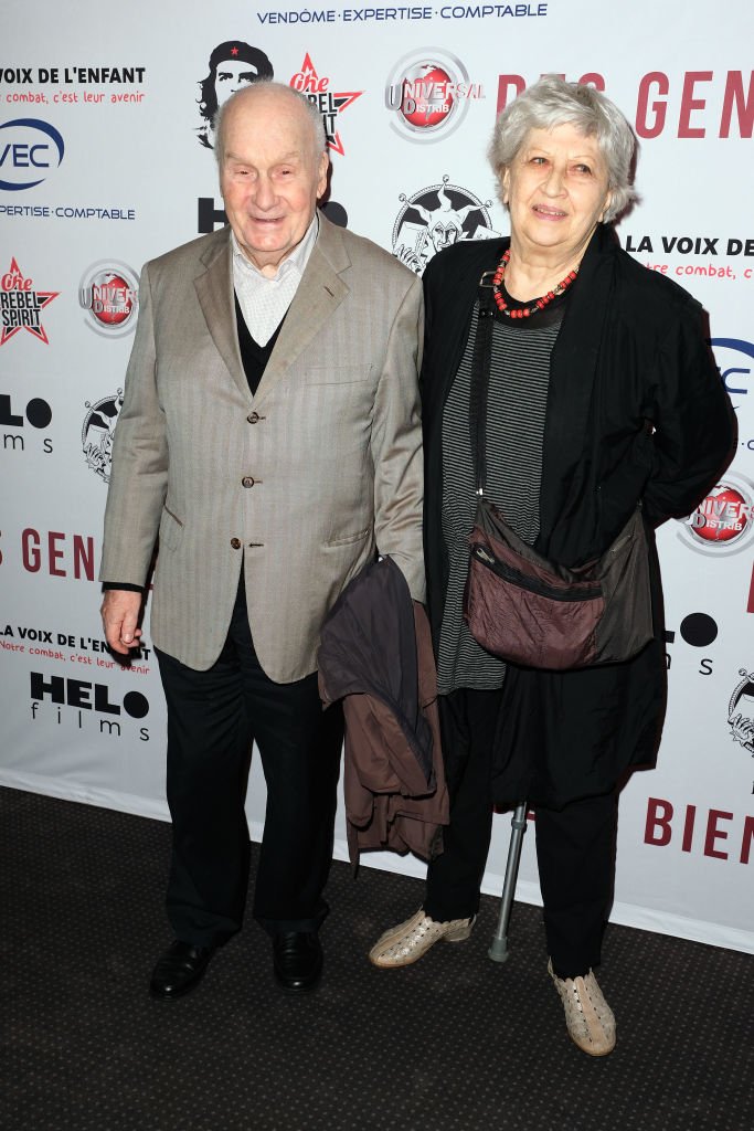  L'acteur Michel Bouquet et sa femme Juliette Carre posent lors d'une séance de portrait à Paris, en France, le 13/05/2019.  | Photo : Getty Images