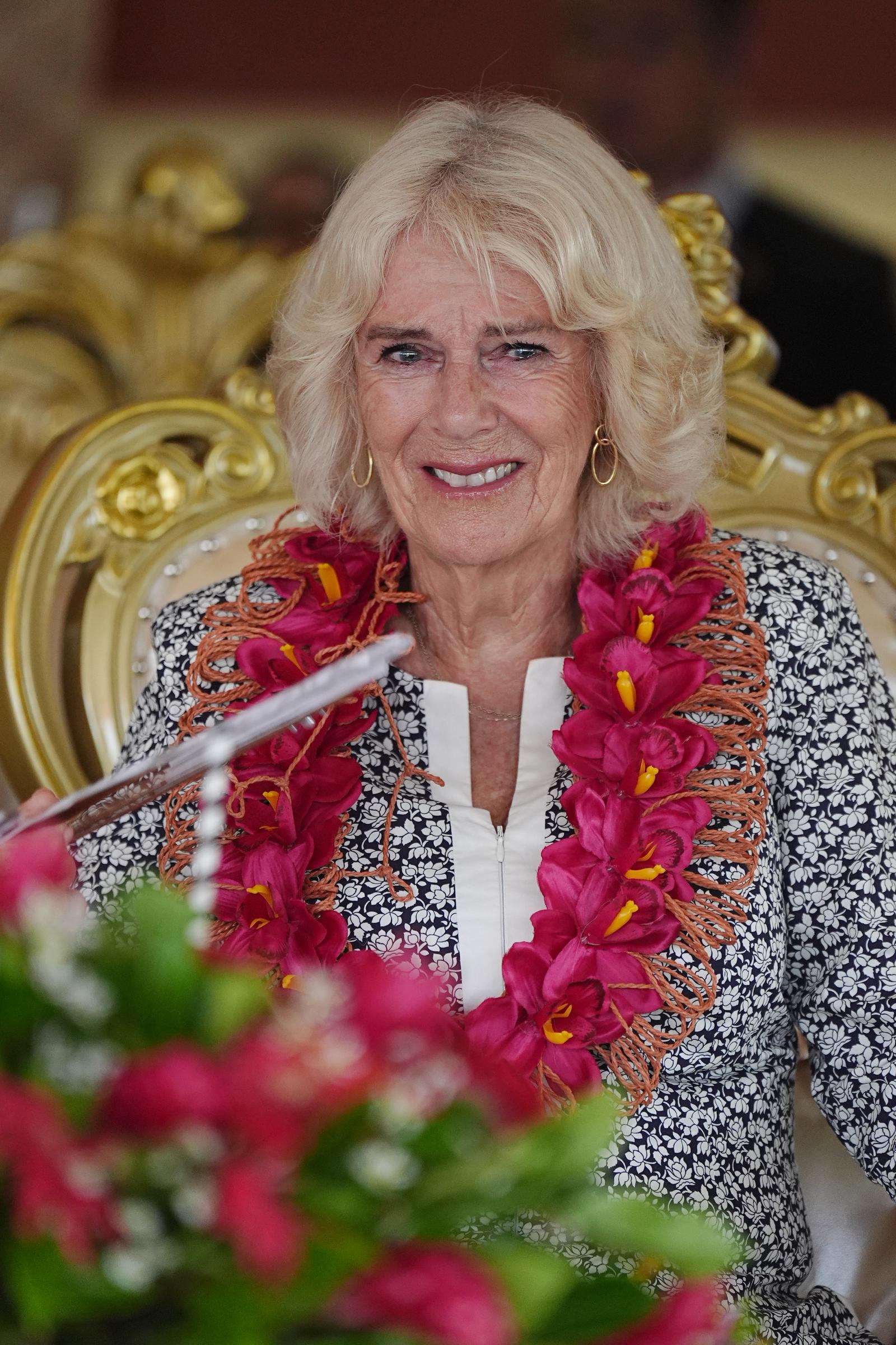 La reine Camilla s'émeut à Samoa en octobre 2024 | Source : Getty Images