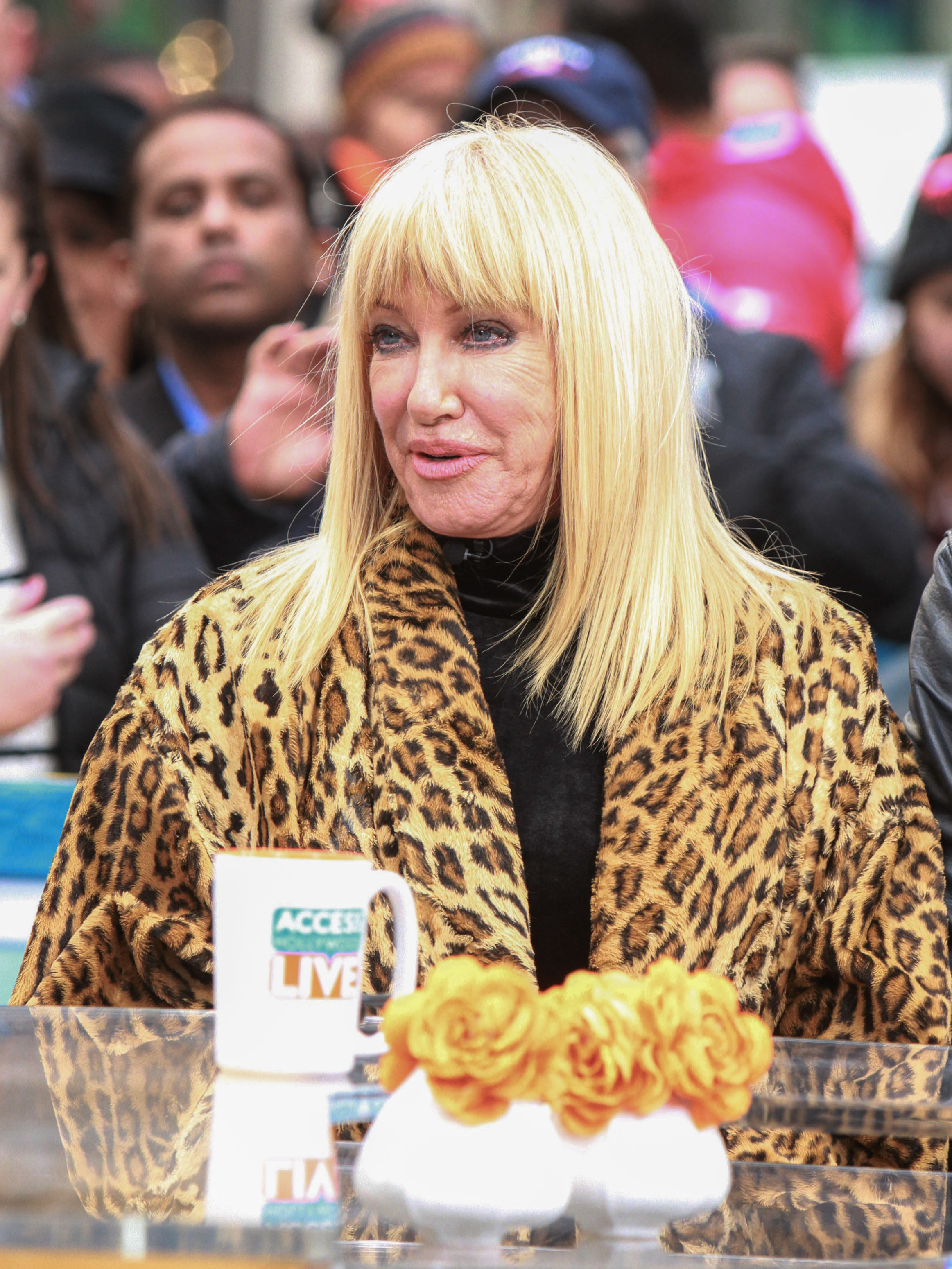 Suzanne Somers à 'Access Hollywood' le 16 novembre 2017 à New York | Source : Getty Images