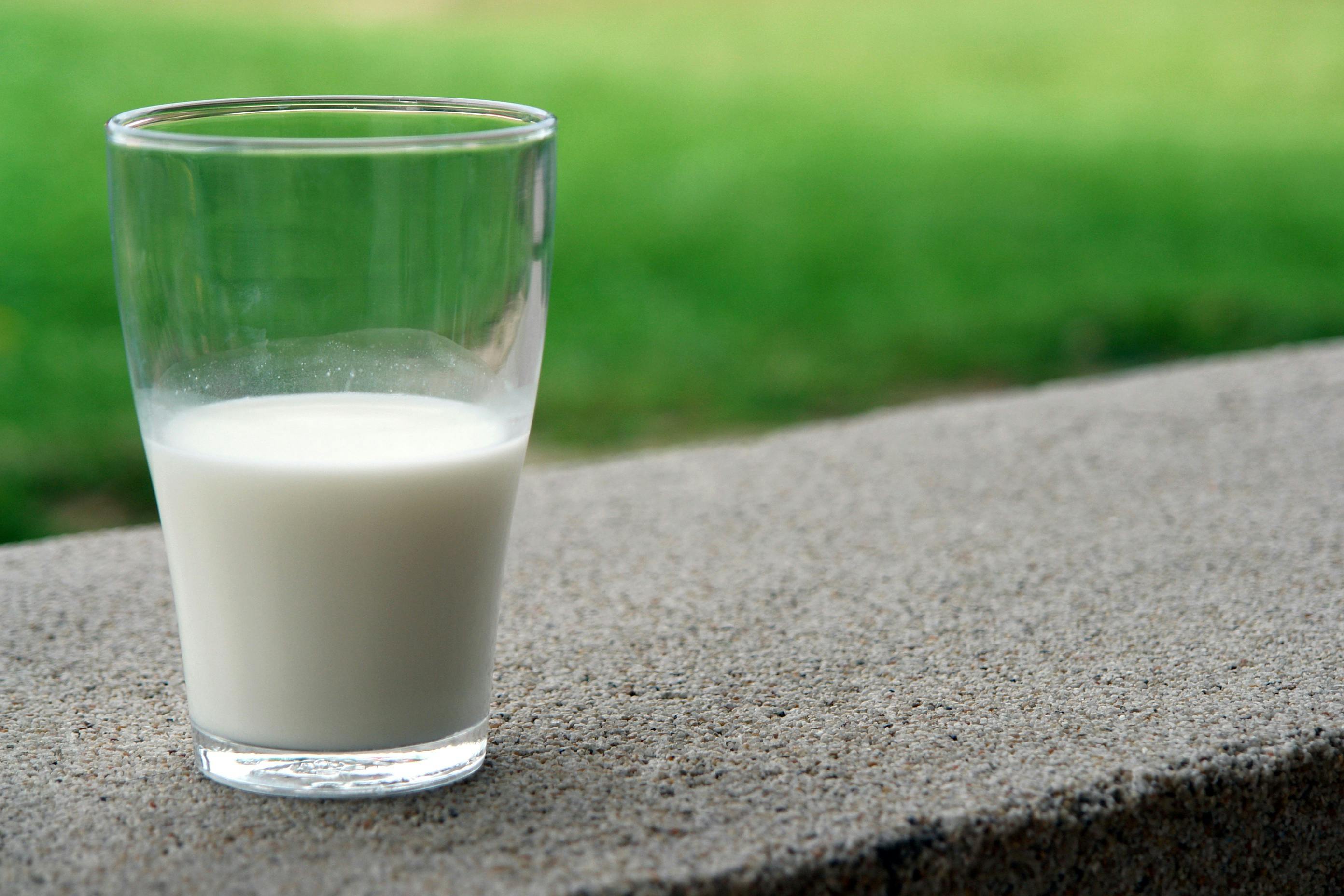 Un vaso de leche. | Fuente: Pexels