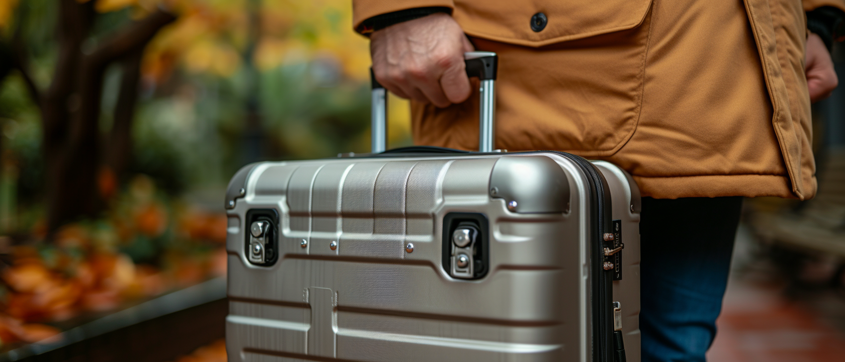 Un homme tenant une valise | Source : Midjourney