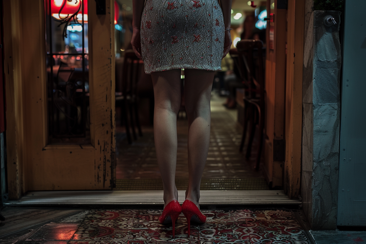 Une femme entrant dans un restaurant | Source : Midjourney