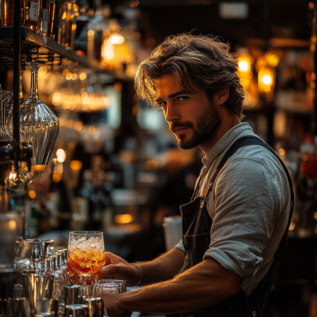 Un beau barman | Source : Midjourney