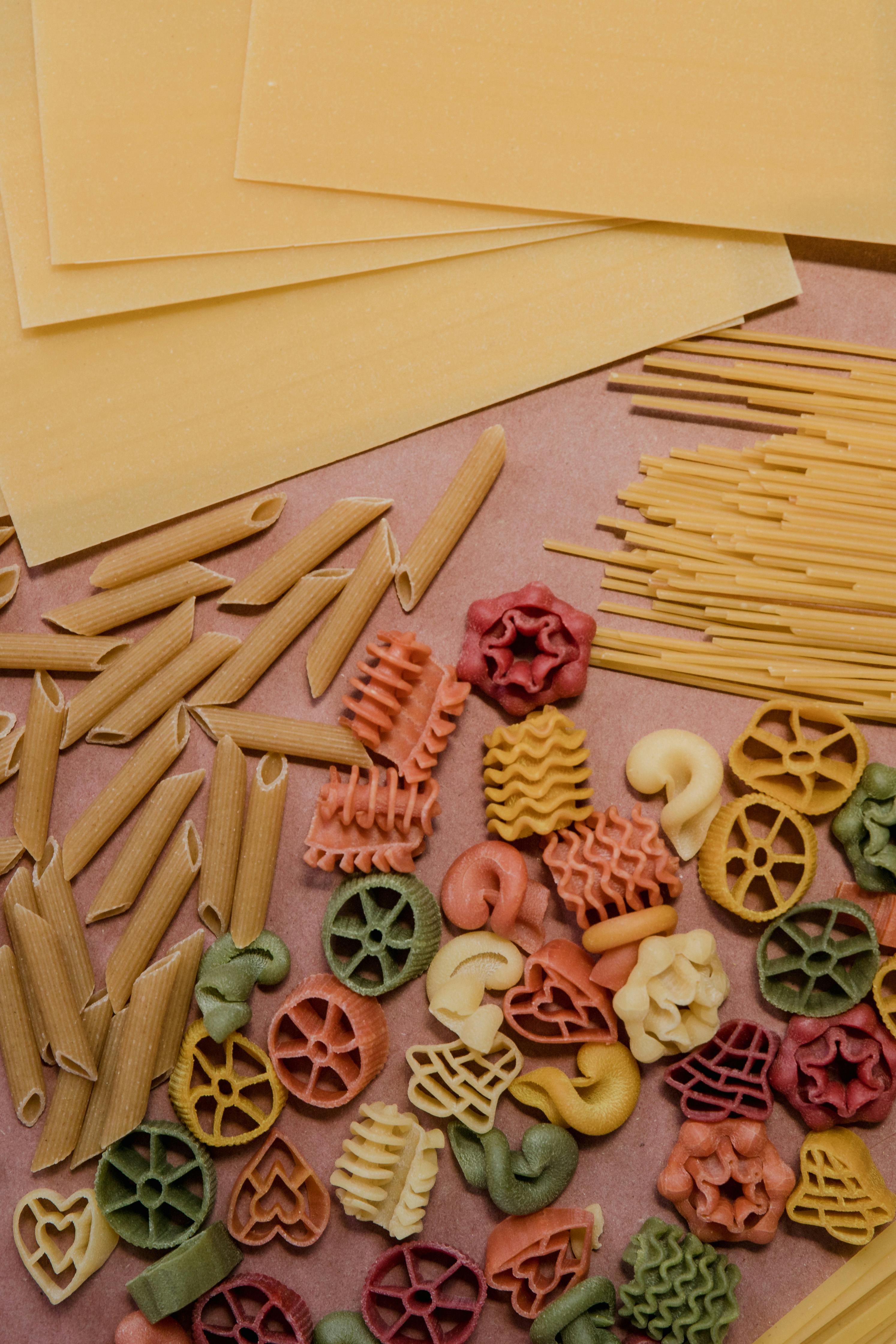 Un assortiment de pâtes | Source : Pexels
