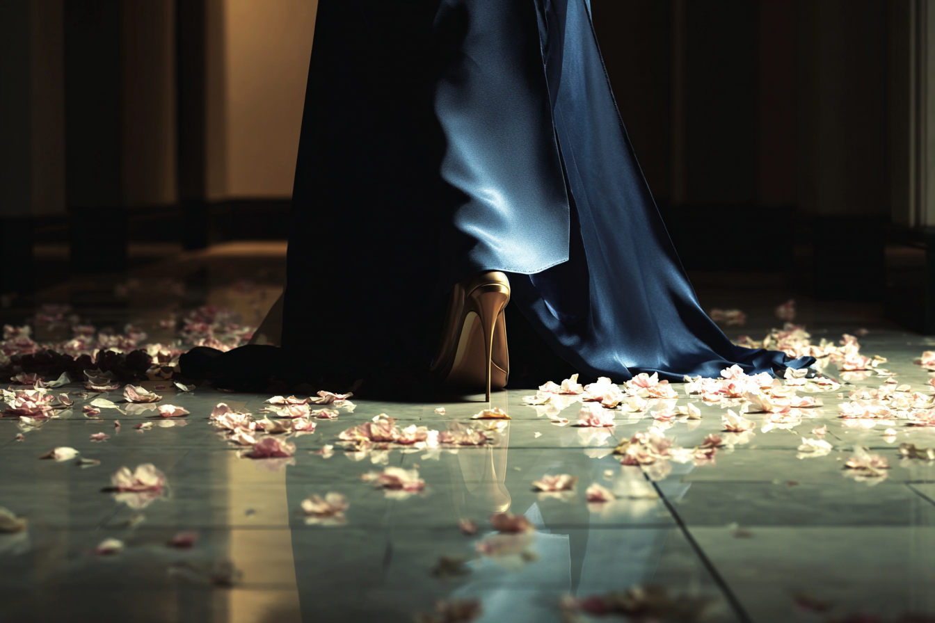 Une femme qui s'éloigne | Source : Midjourney