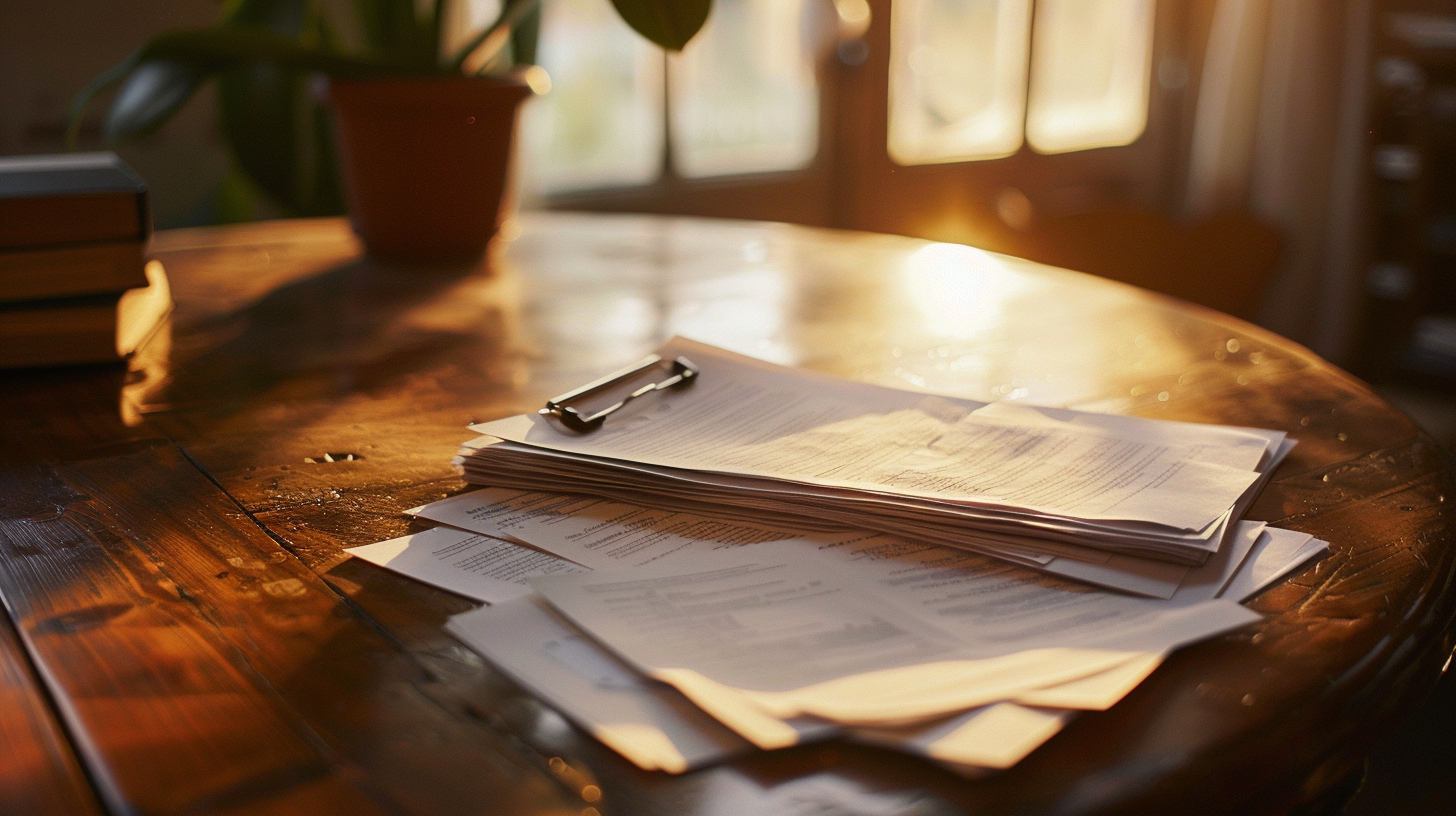 Documents sur une table | Source : Midjourney