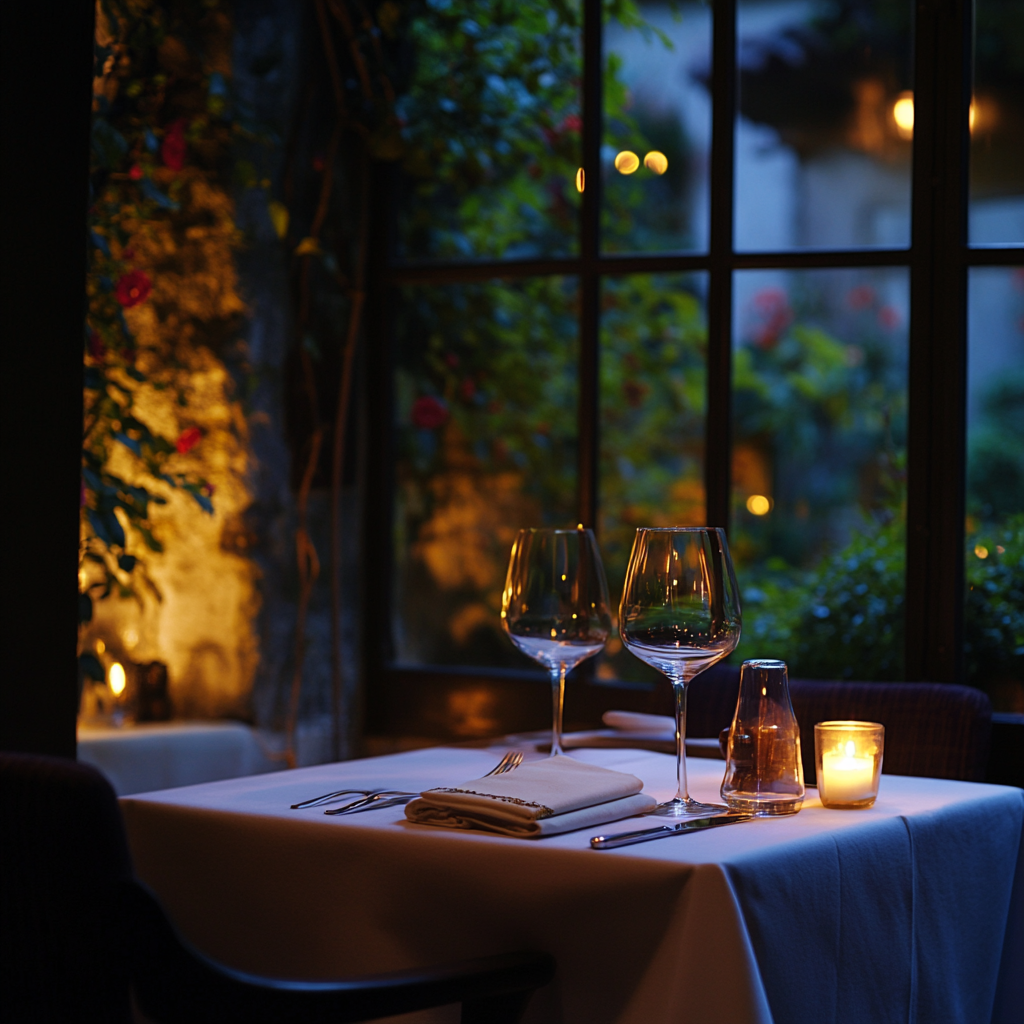 Une table dans un restaurant | Source : Midjourney