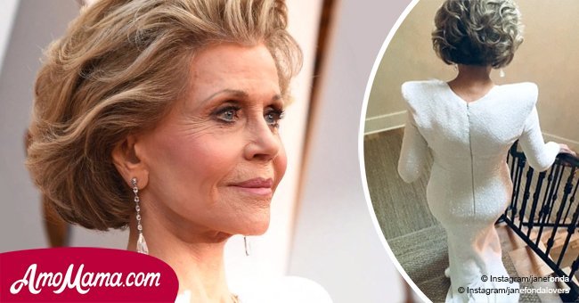 Jane Fonda, 80 ans, a attiré tous les regards lors de la cérémonie des Oscars dans une robe blanche avec un décolleté accrocheur