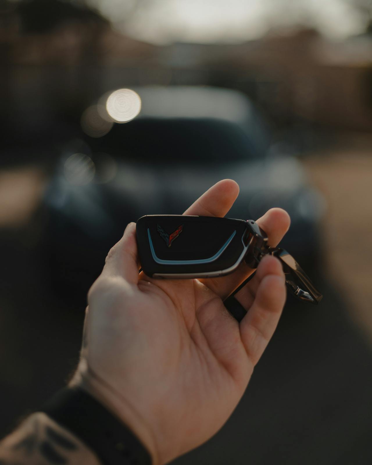 Un homme tenant un porte-clés de voiture | Source : Pexels