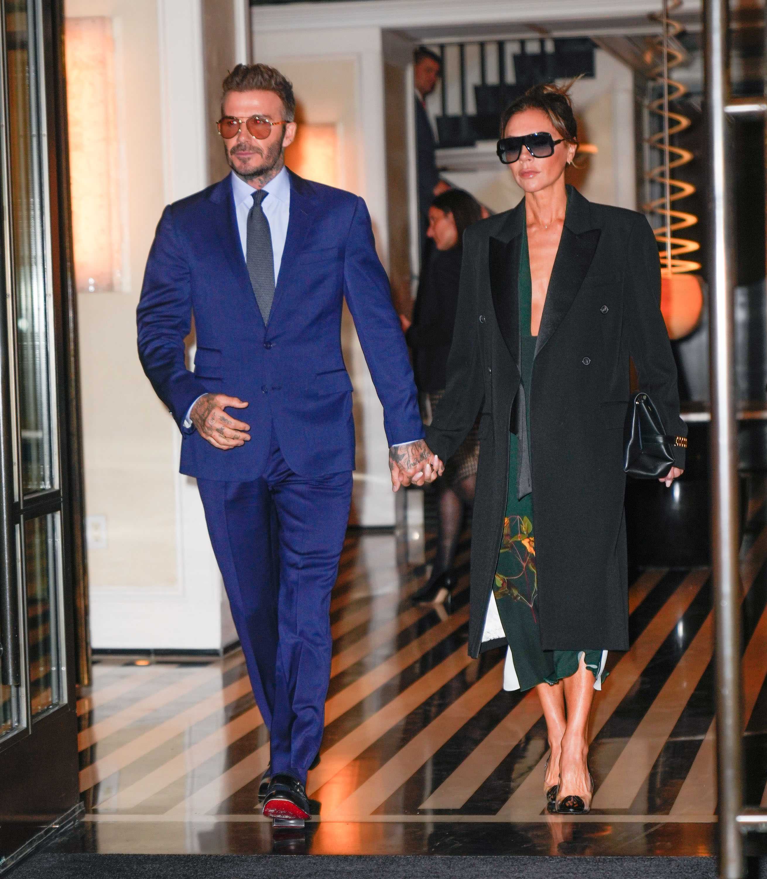 David Beckham et Victoria Beckham sont vus à New York, le 11 octobre 2022. | Source : Getty Images