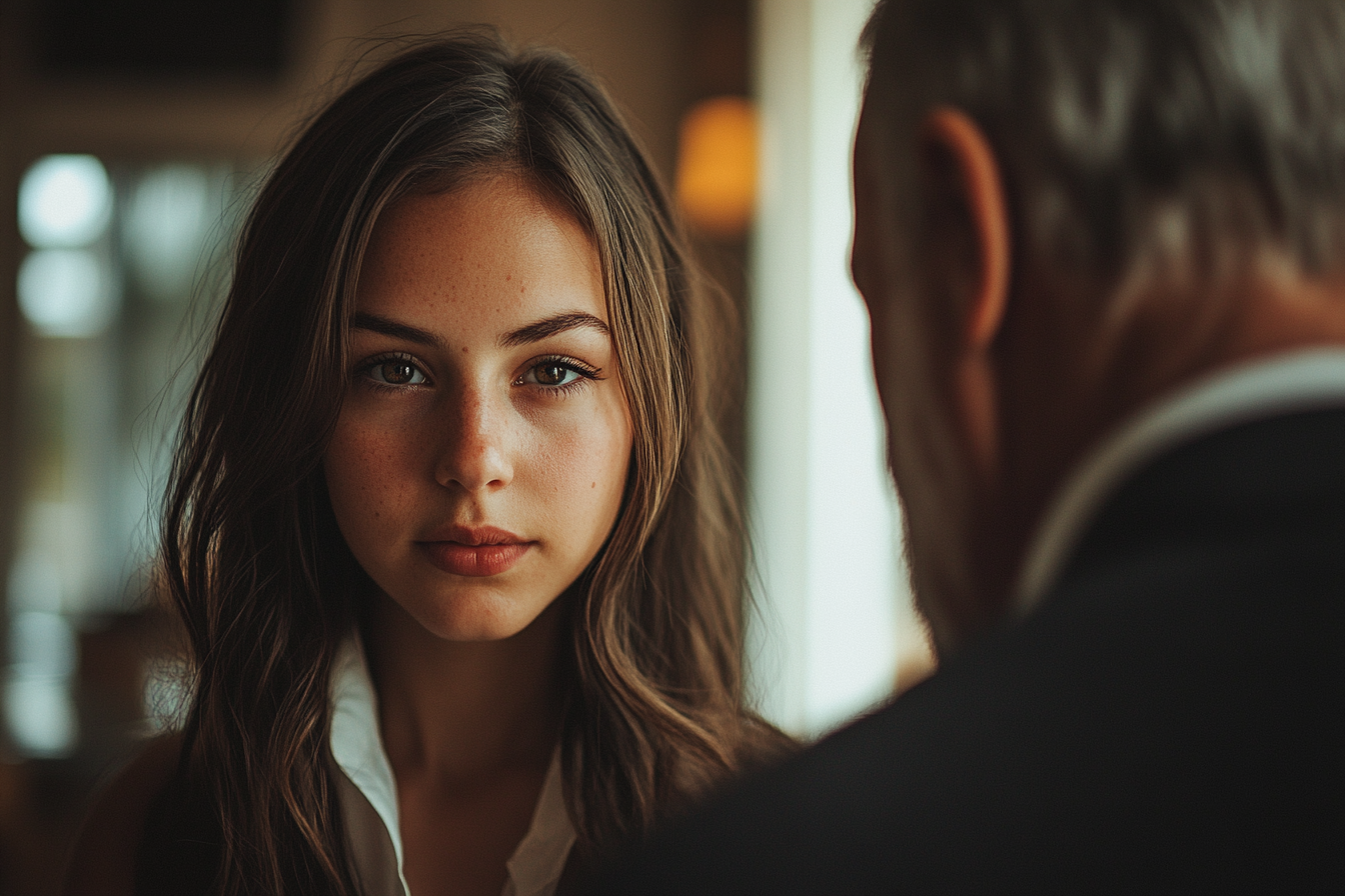 Fille confrontée à son père | Source : Midjourney