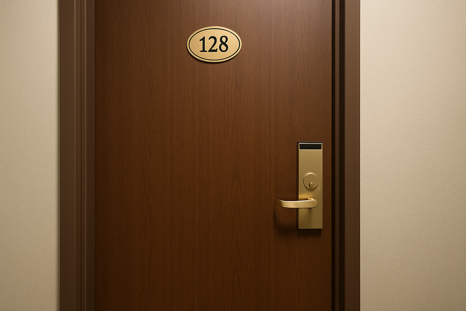 La porte d'une chambre d'hôtel | Source : Sora