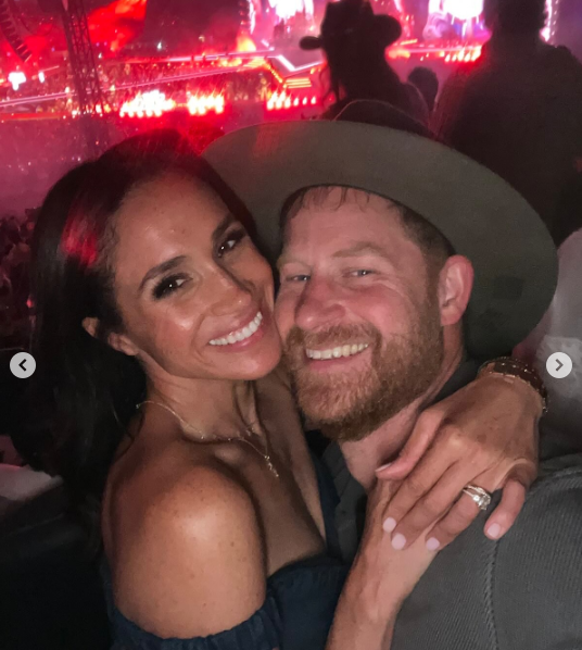 Le prince Harry et son épouse Meghan Markle s'amusent au concert de Beyonce à Los Angeles, posté le 10 mai 2025 | Source : Instagram/meghan