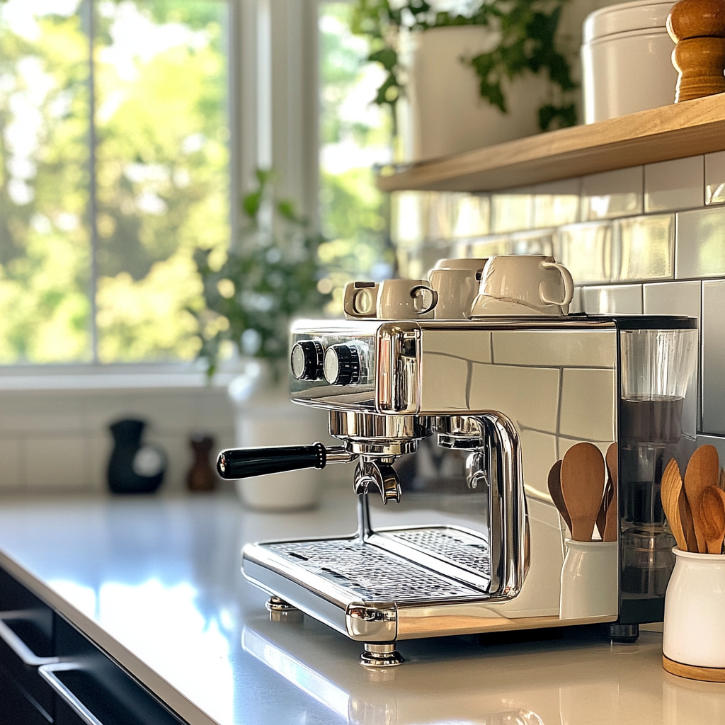 Une machine à café dans une cuisine | Source : Midjourney