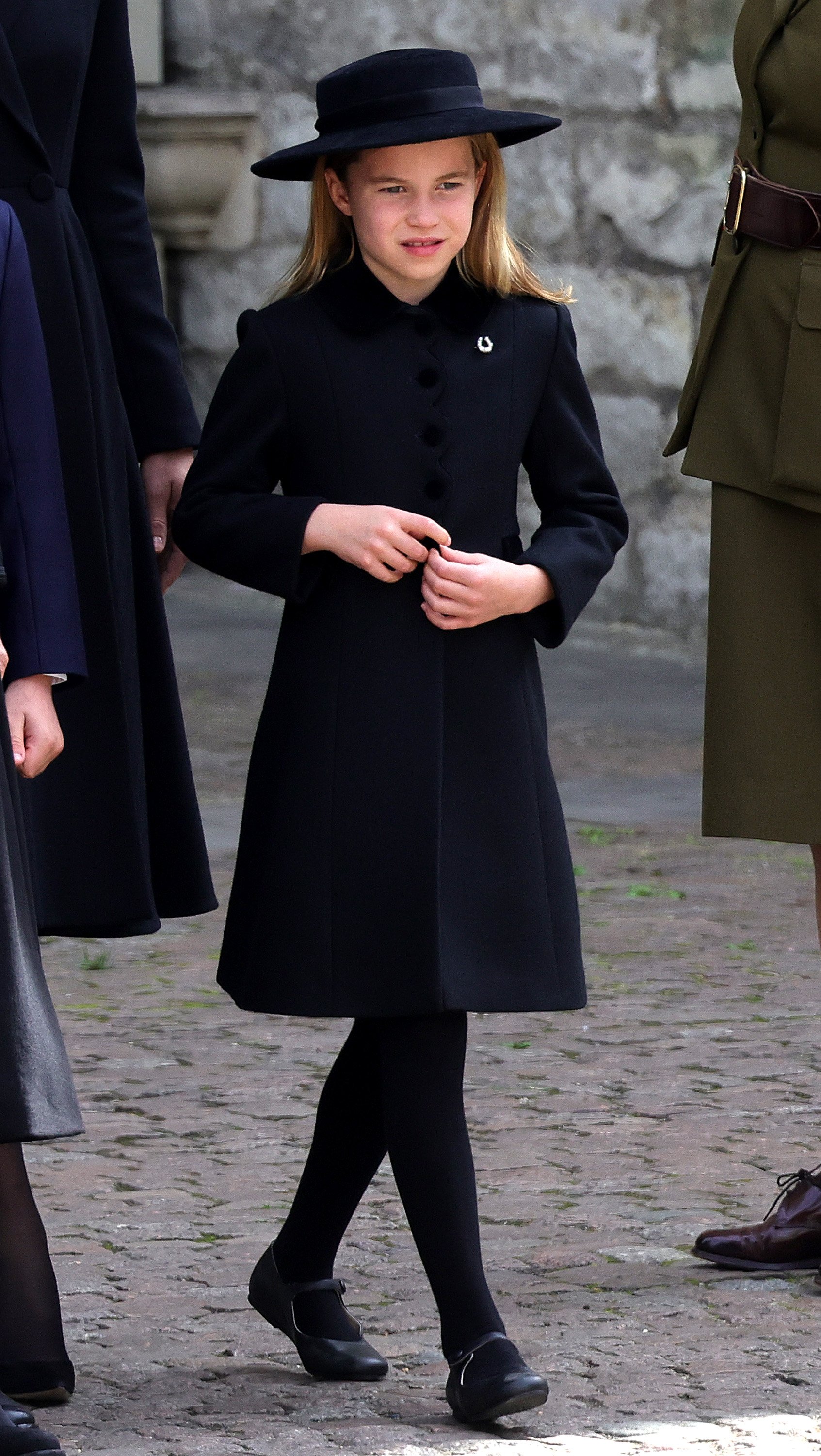 La princesse Charlotte est vue lors des funérailles nationales de la reine Élisabeth II à l'abbaye de Westminster le 19 septembre 2022 à Londres, en Angleterre | Source : Getty Images
