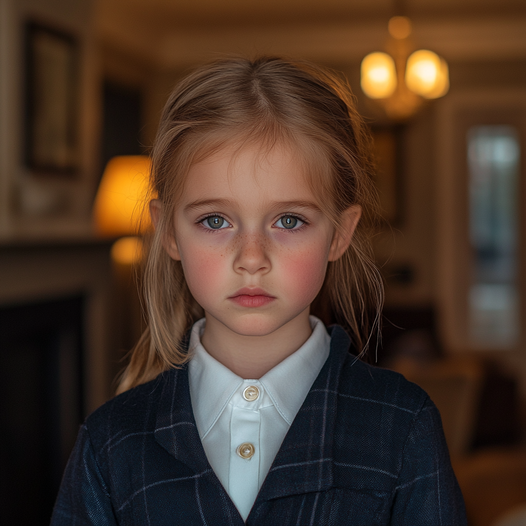 Une petite fille à l'air fatiguée | Source : Midjourney