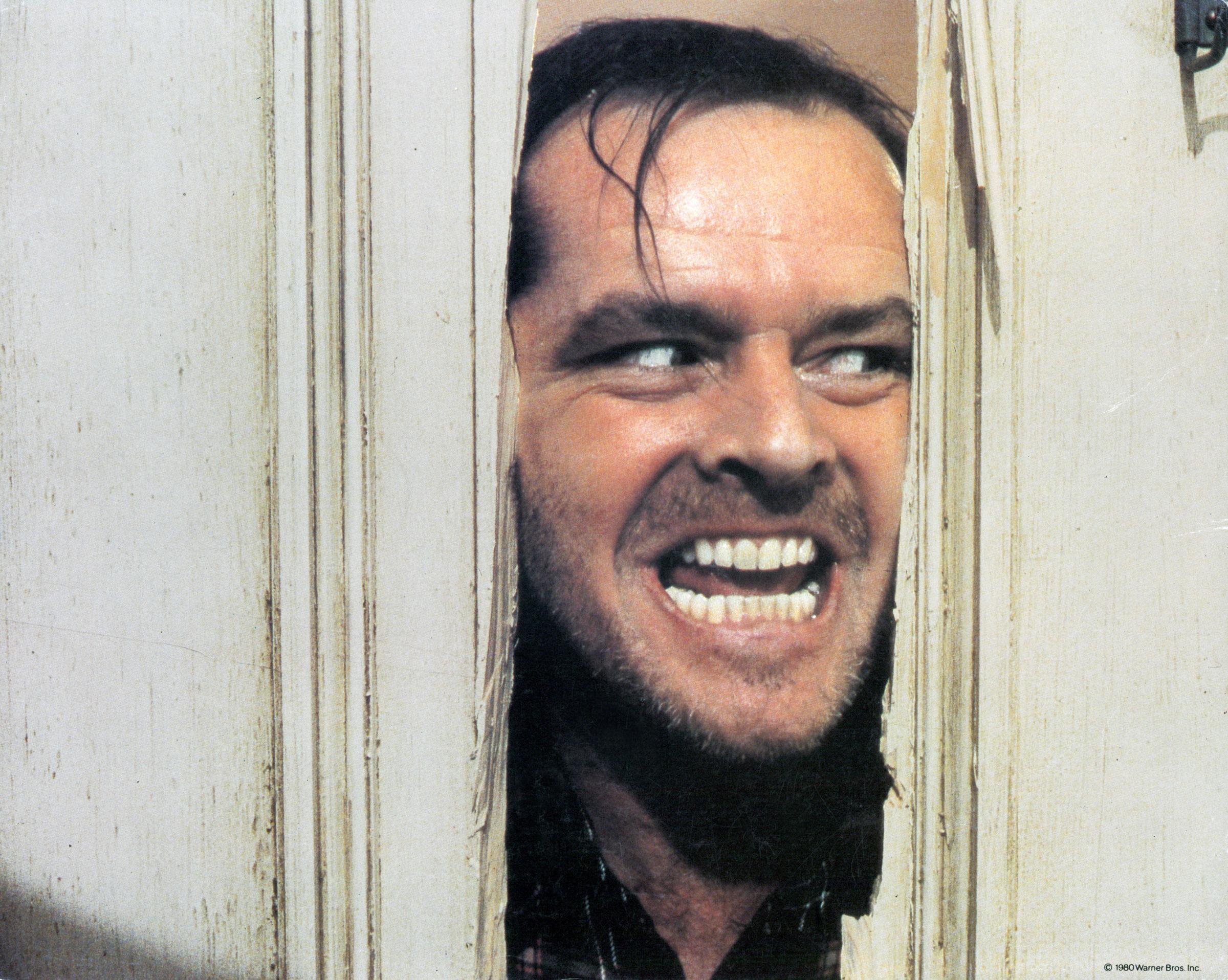 Jack Nicholson sur le plateau de tournage de "The Shining", 1980 | Source : Getty Images