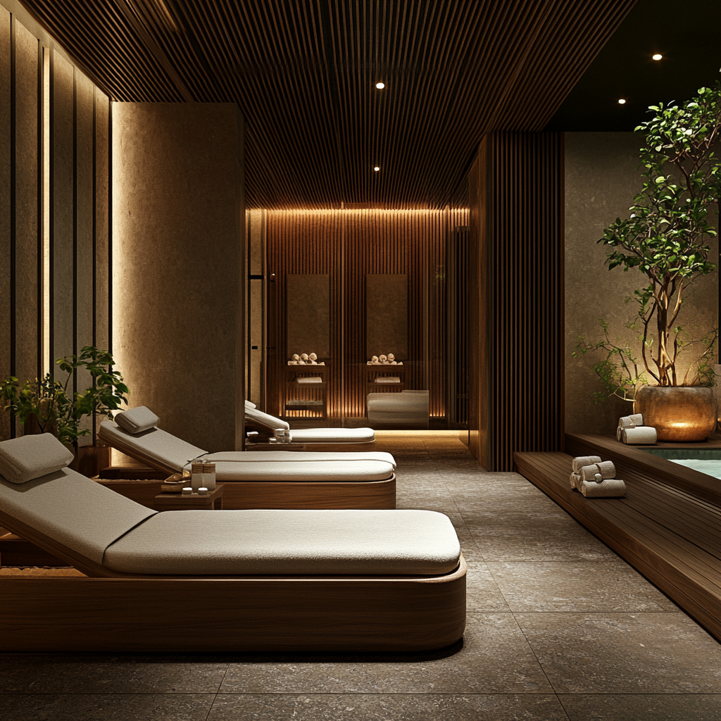 Un cadre de spa | Source : Midjourney
