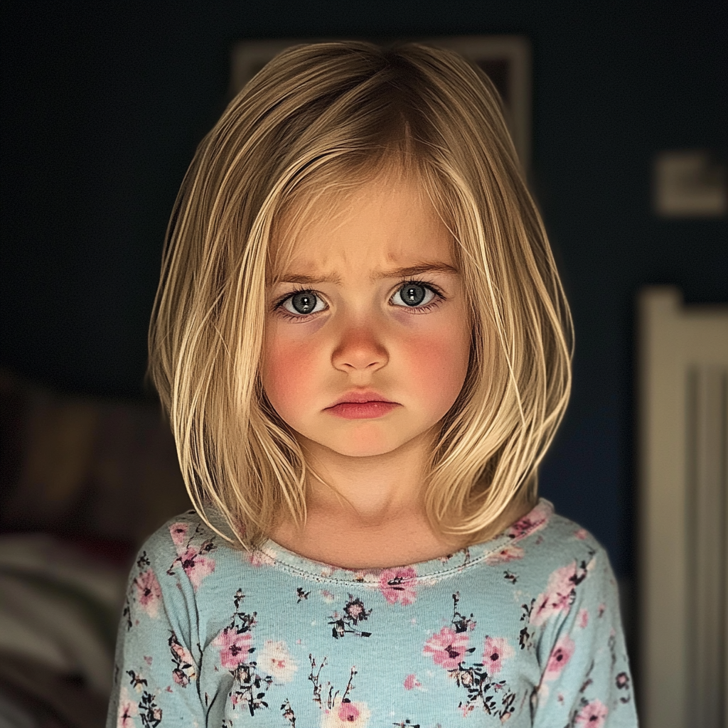 Une petite fille bouleversée | Source : Midjourney