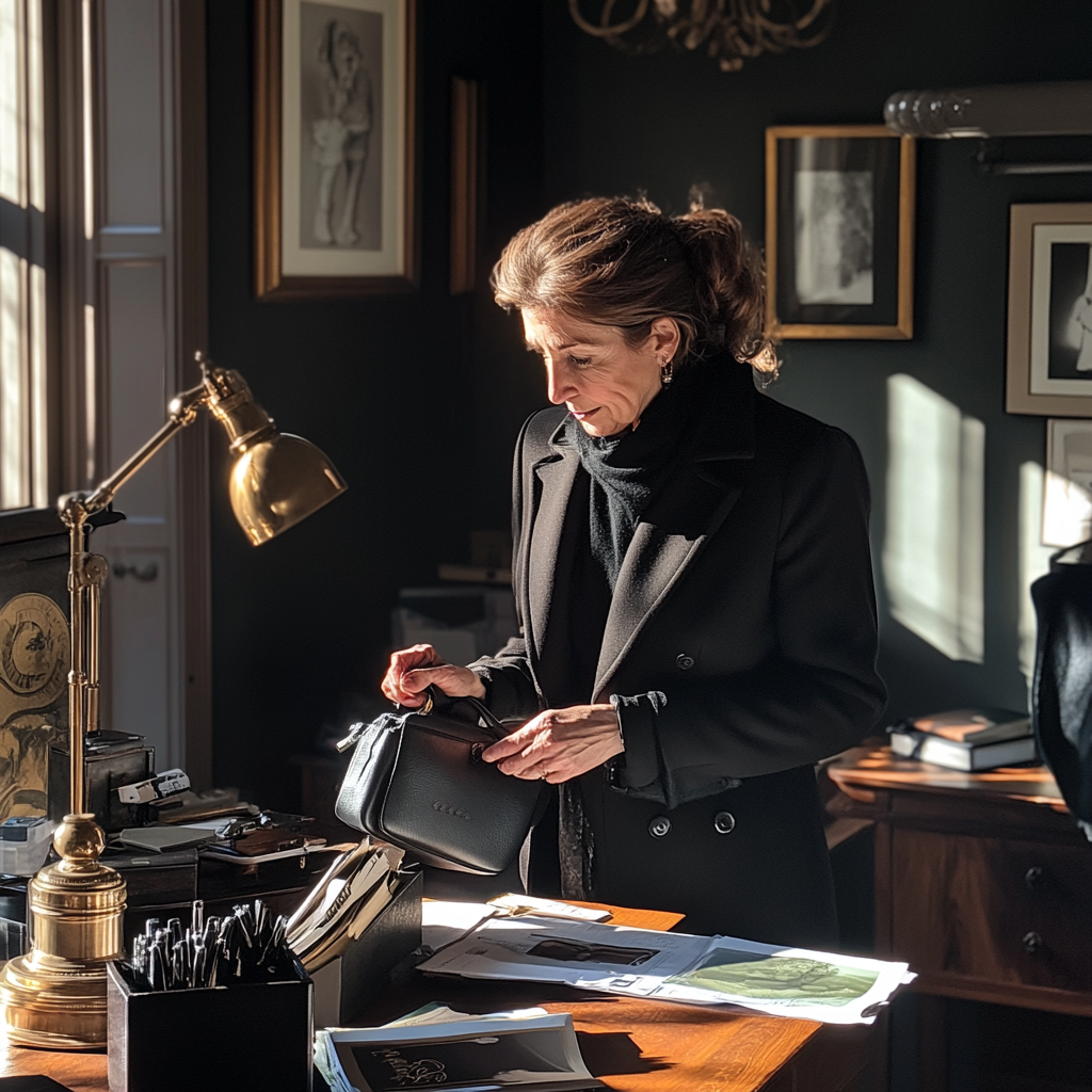 Une femme à son bureau | Source : Midjourney