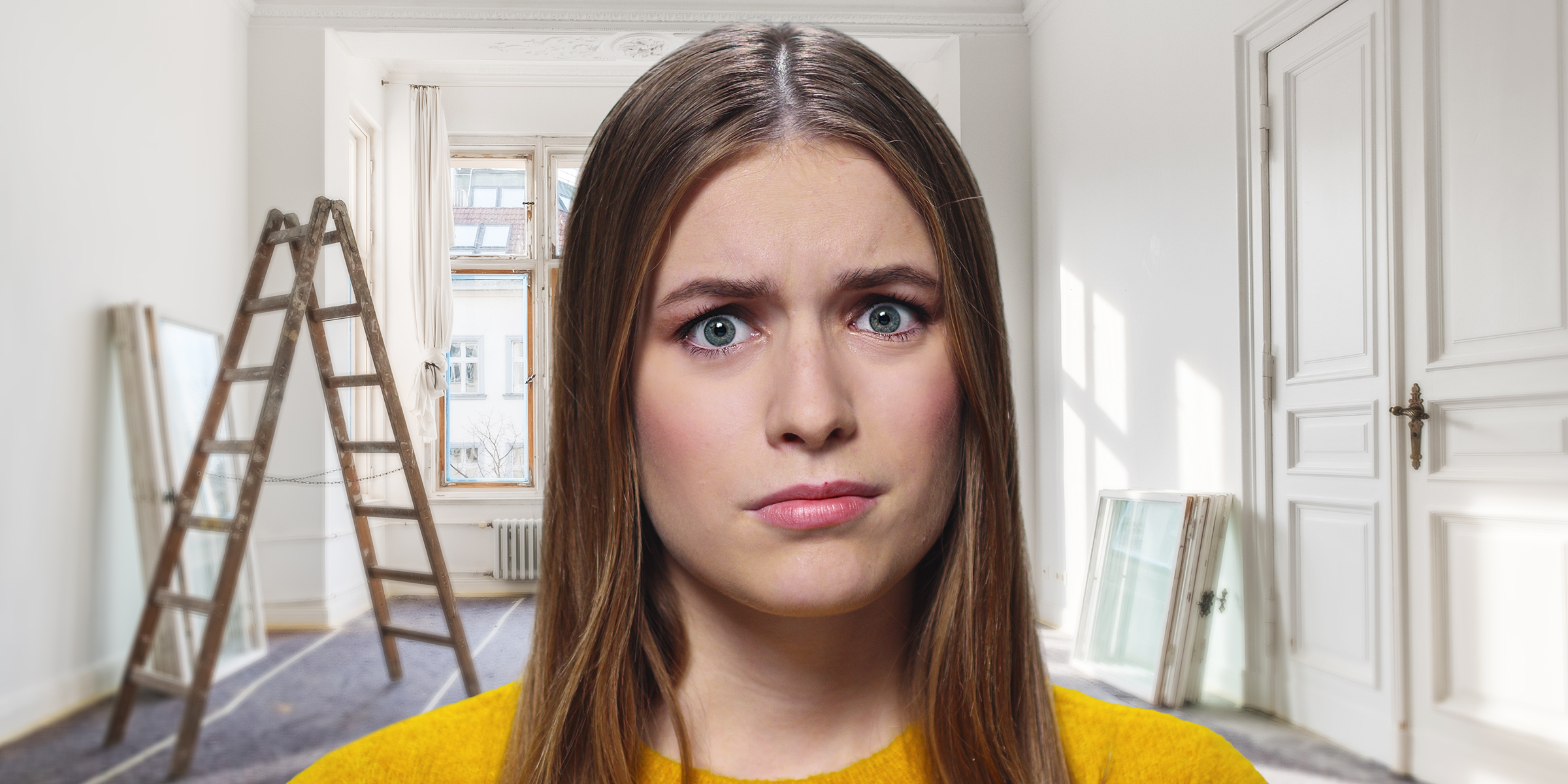 Une femme debout dans sa maison | Source : Shutterstock