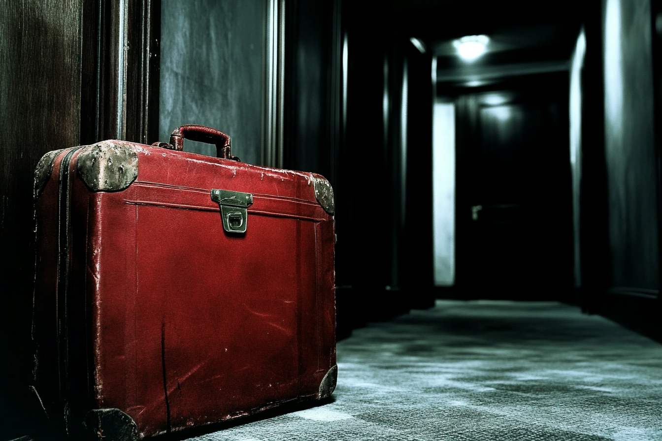 Une valise dans un hall d'entrée par ailleurs vide | Source : Midjourney