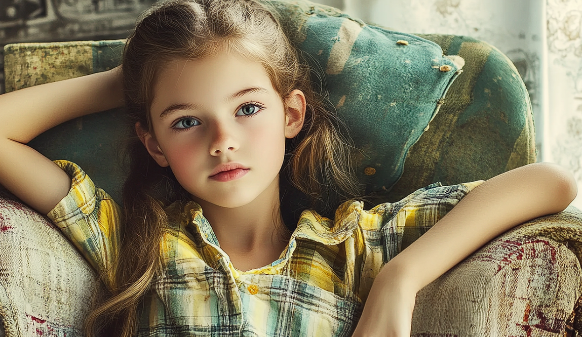 Une fille qui regarde quelqu'un avec curiosité | Source : Midjourney