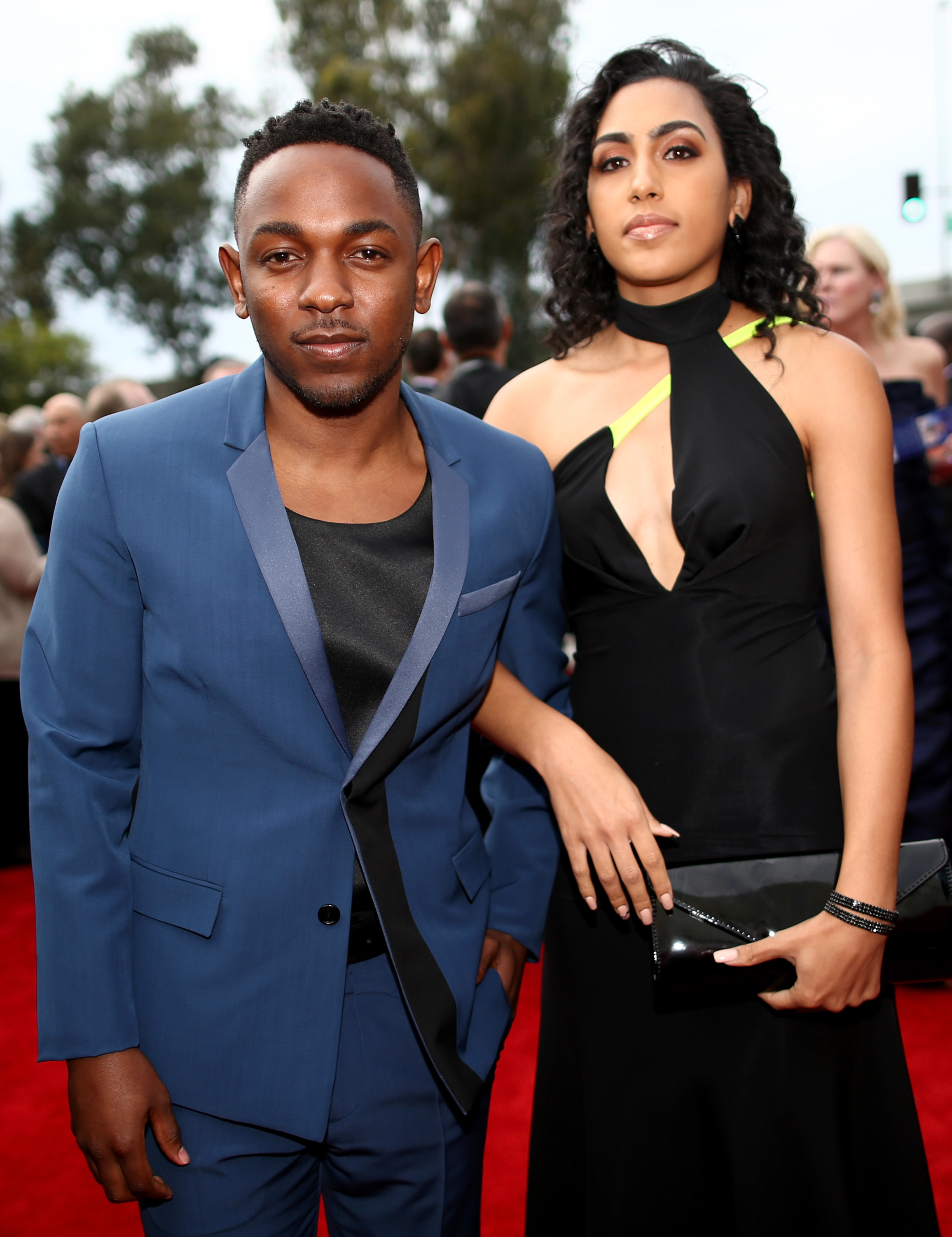 Kendrick Lamar et Whitney Alford assistent à la 56e cérémonie des Grammy Awards, le 26 janvier 2014, à Los Angeles, en Californie. | Source : Getty Images