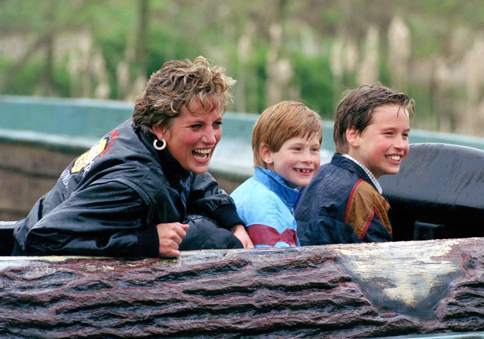 Lady Diana et ses fils, William et Harry. | Source : Getty Images