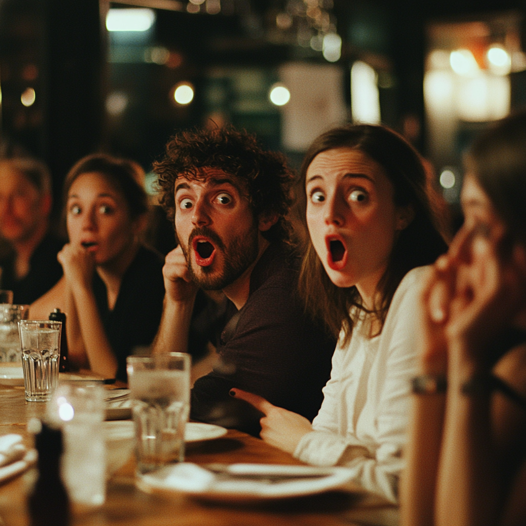 Des personnes choquées dans un restaurant | Source : Midjourney